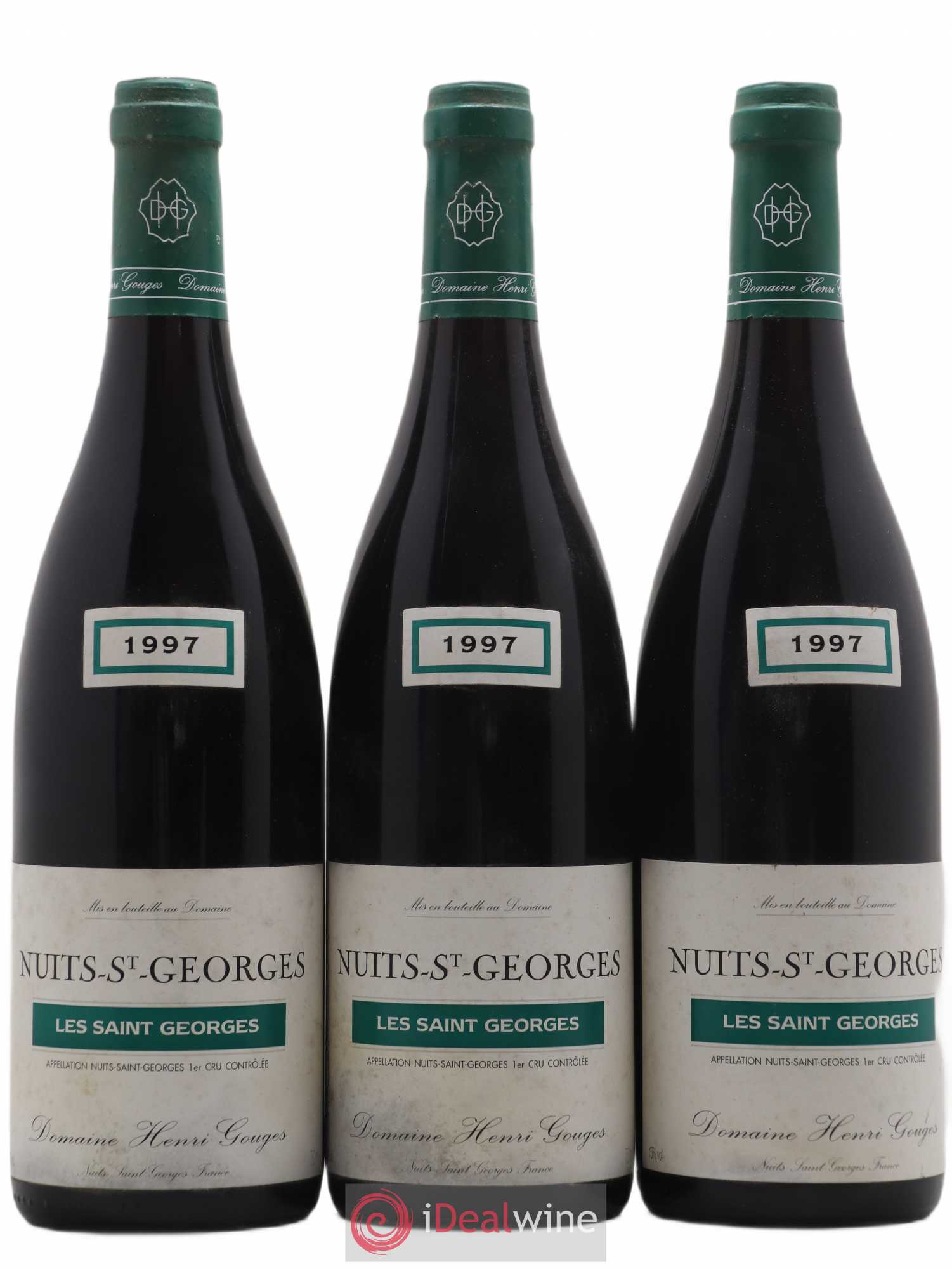 Nuits-Saint-Georges 1er Cru Les Saints Georges Henri Gouges 1997 - Posten von 3 Flaschen - 0