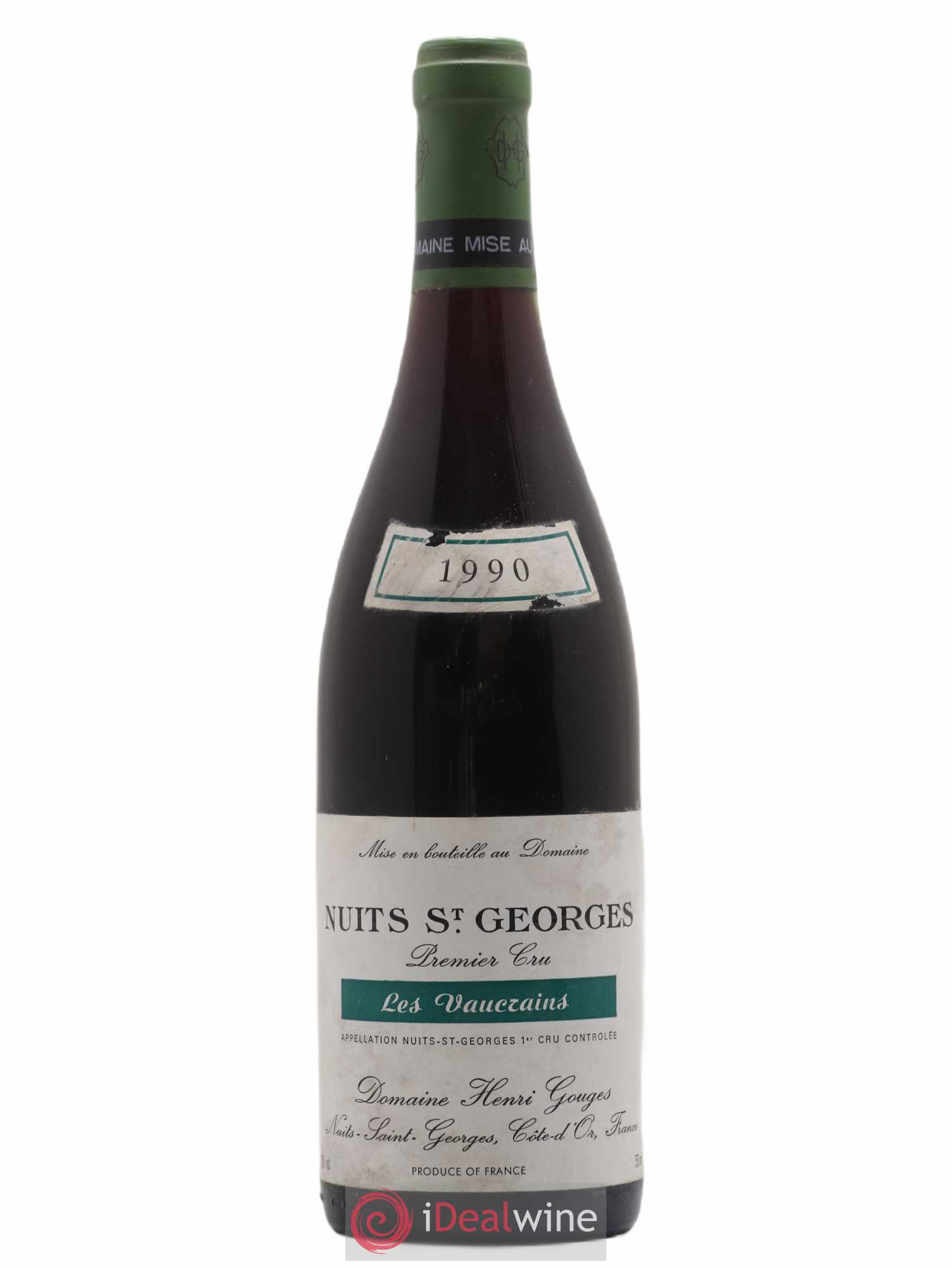 Nuits-Saint-Georges 1er Cru Les Vaucrains Henri Gouges 1990 - Posten von 1 Flasche - 0