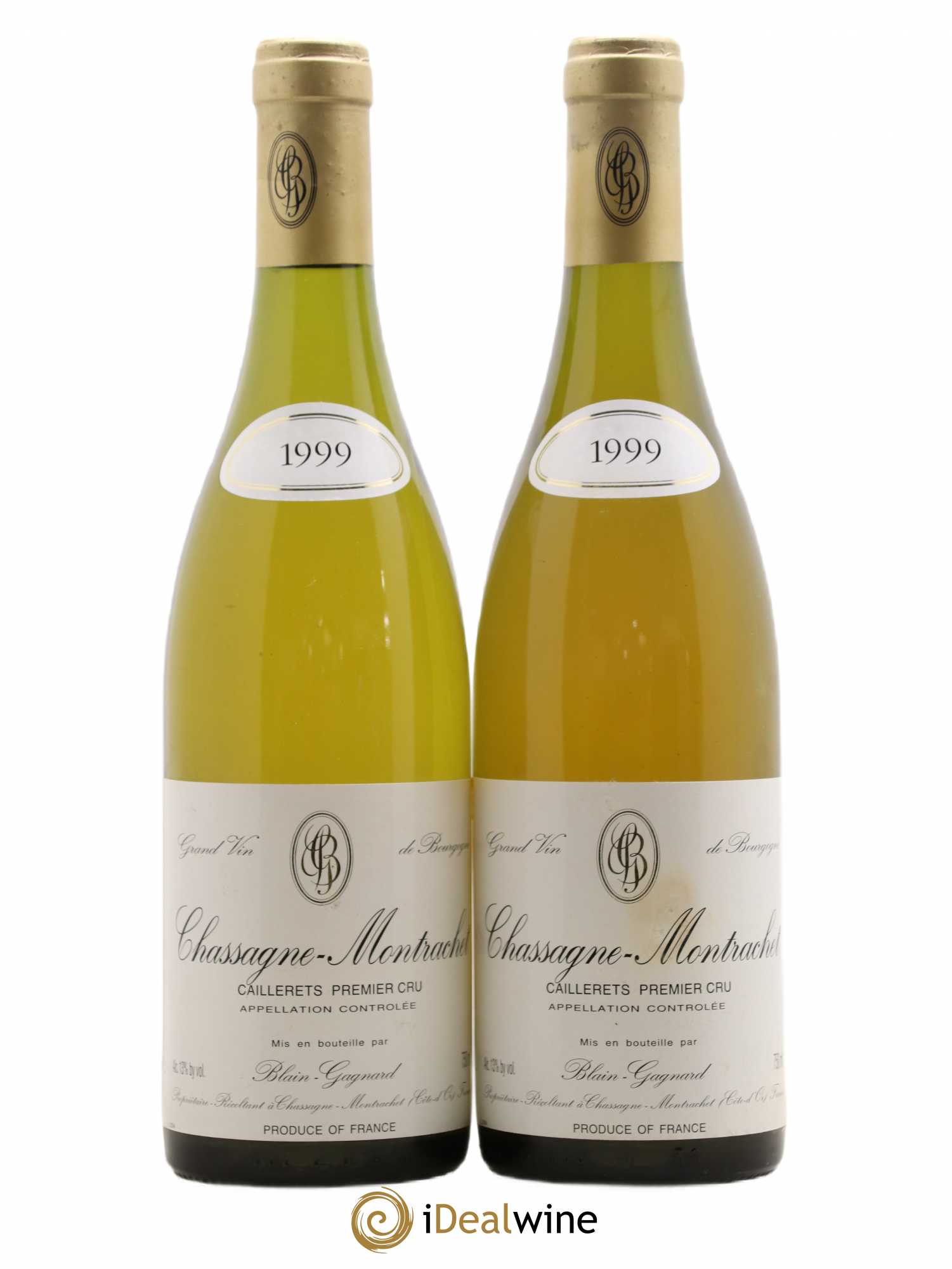 Chassagne-Montrachet 1er Cru Caillerets Blain-Gagnard (Domaine) 1999 - Lot de 2 bouteilles - 0