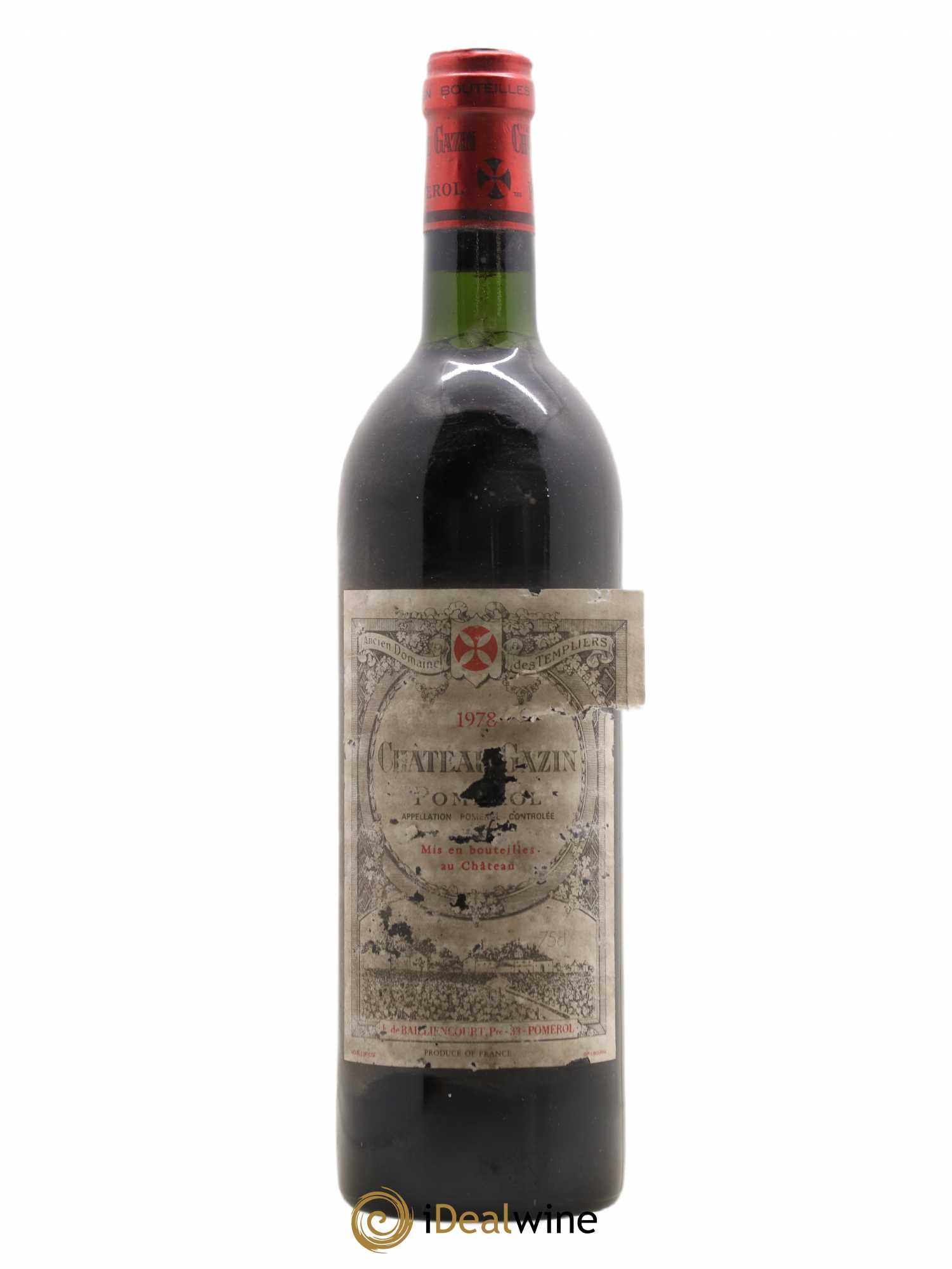 Château Gazin 1978 - Lot de 1 bouteille - 0