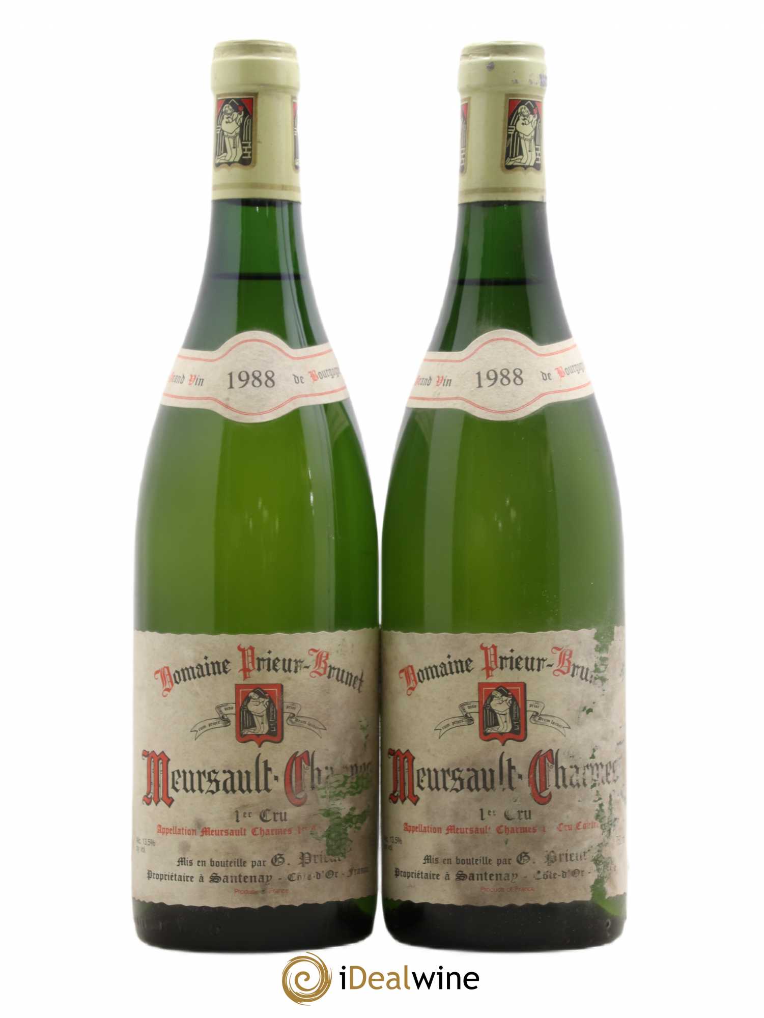 Meursault 1er Cru Charmes Domaine Prieur Brunet 1988 - Posten von 2 Flaschen - 0
