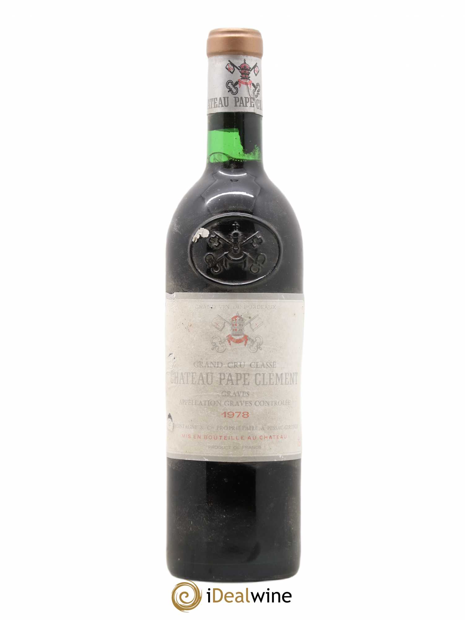 Château Pape Clément Cru Classé de Graves 1978 - Lot de 1 bouteille - 0