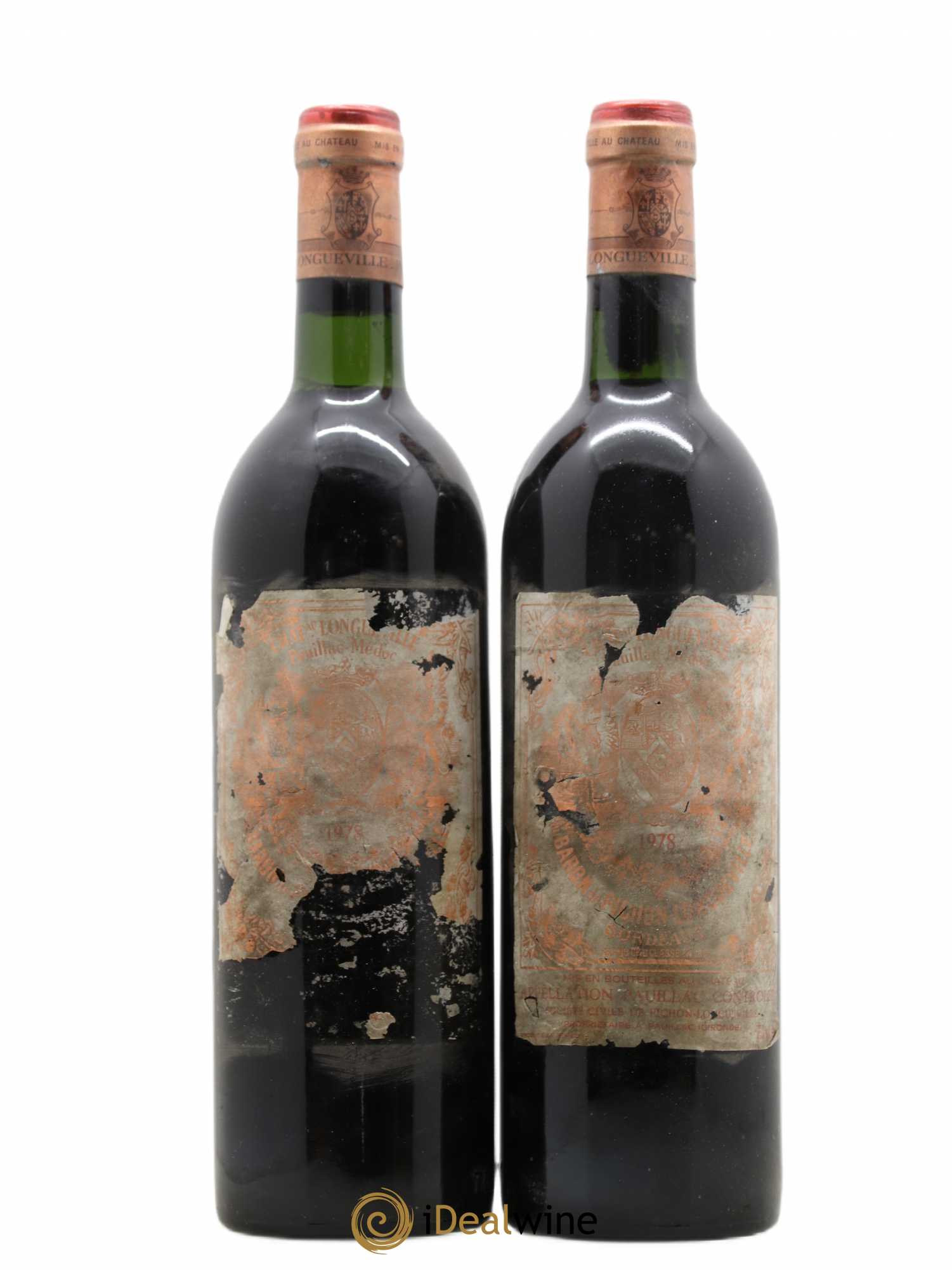 Pichon Longueville Baron 2ème Grand Cru Classé 1978 - Lot de 2 bouteilles - 0