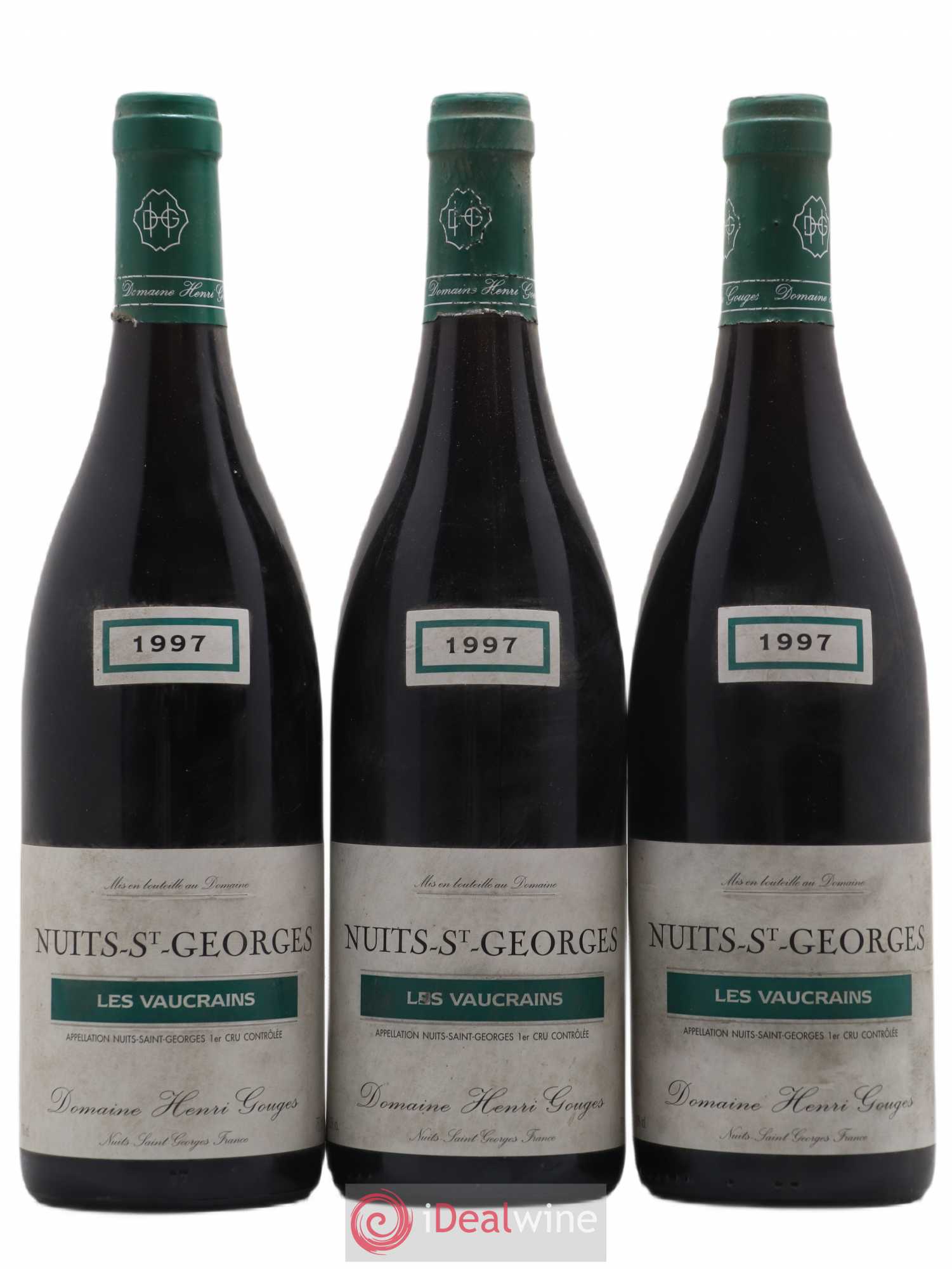 Nuits-Saint-Georges 1er Cru Les Vaucrains Henri Gouges 1997 - Lot de 3 bouteilles - 0