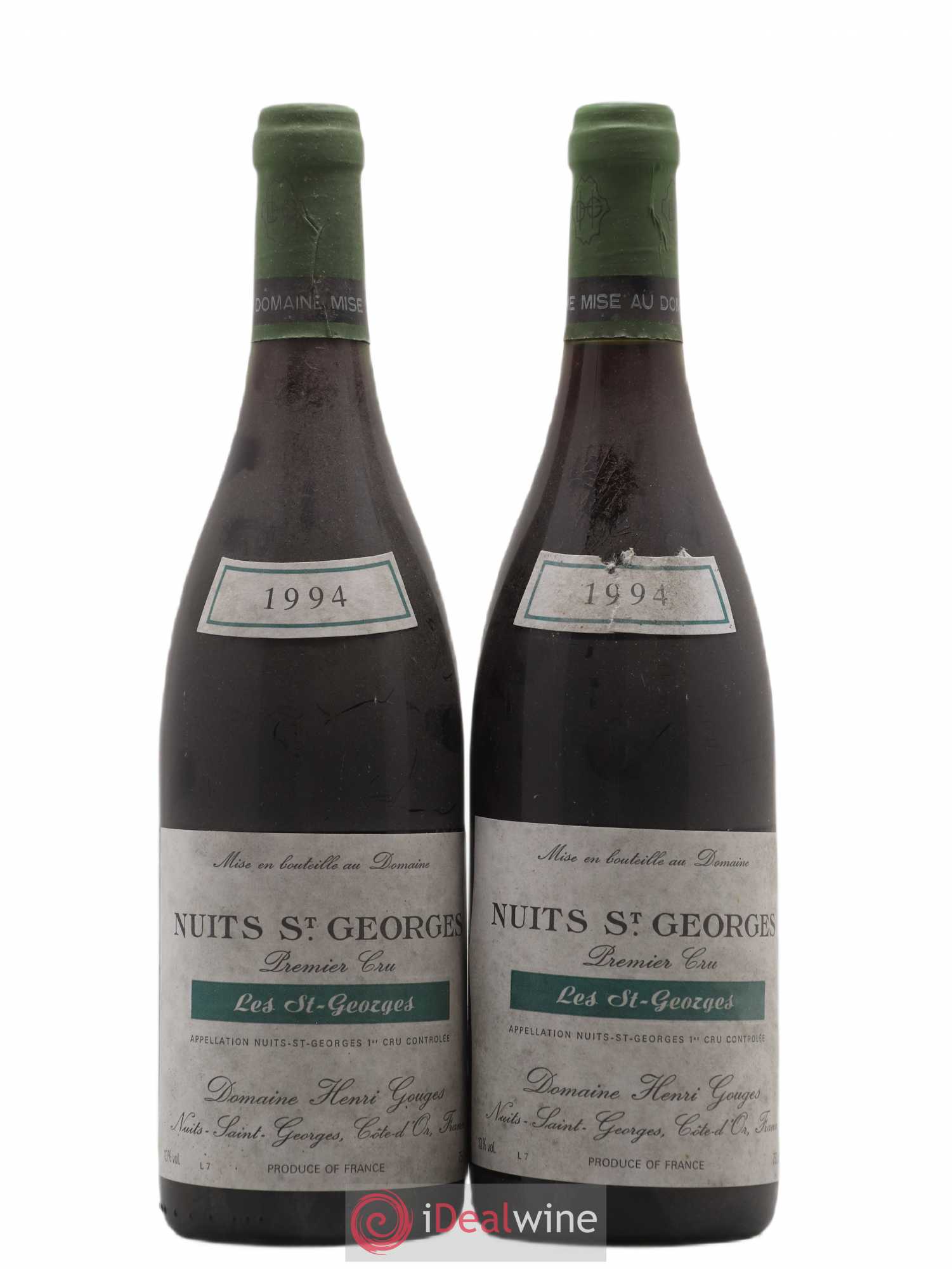 Nuits-Saint-Georges 1er Cru Les Saints Georges Henri Gouges 1994 - Lot de 2 bouteilles - 0