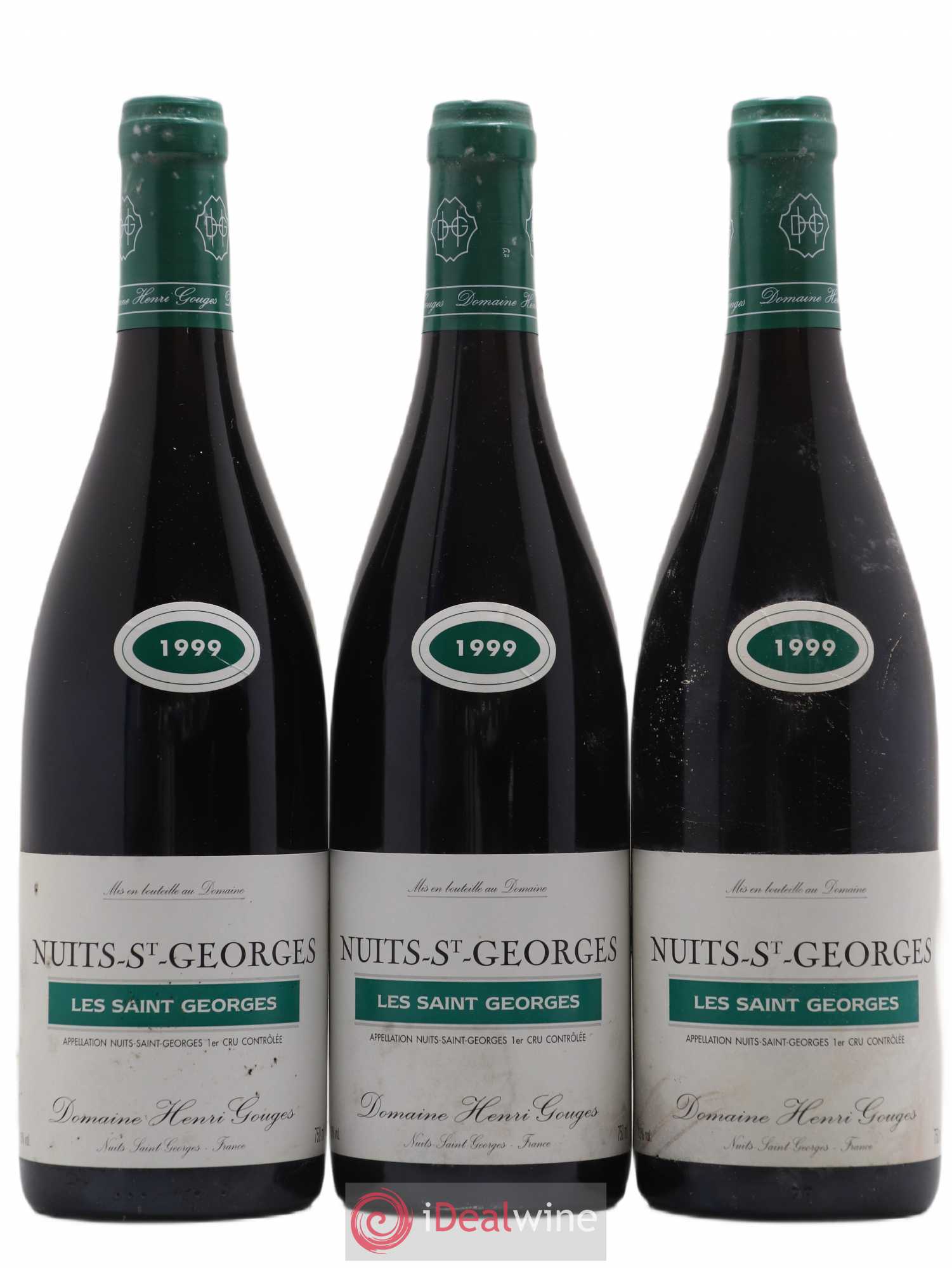 Nuits-Saint-Georges 1er Cru Les Saints Georges Henri Gouges 1999 - Lot de 3 bouteilles - 0
