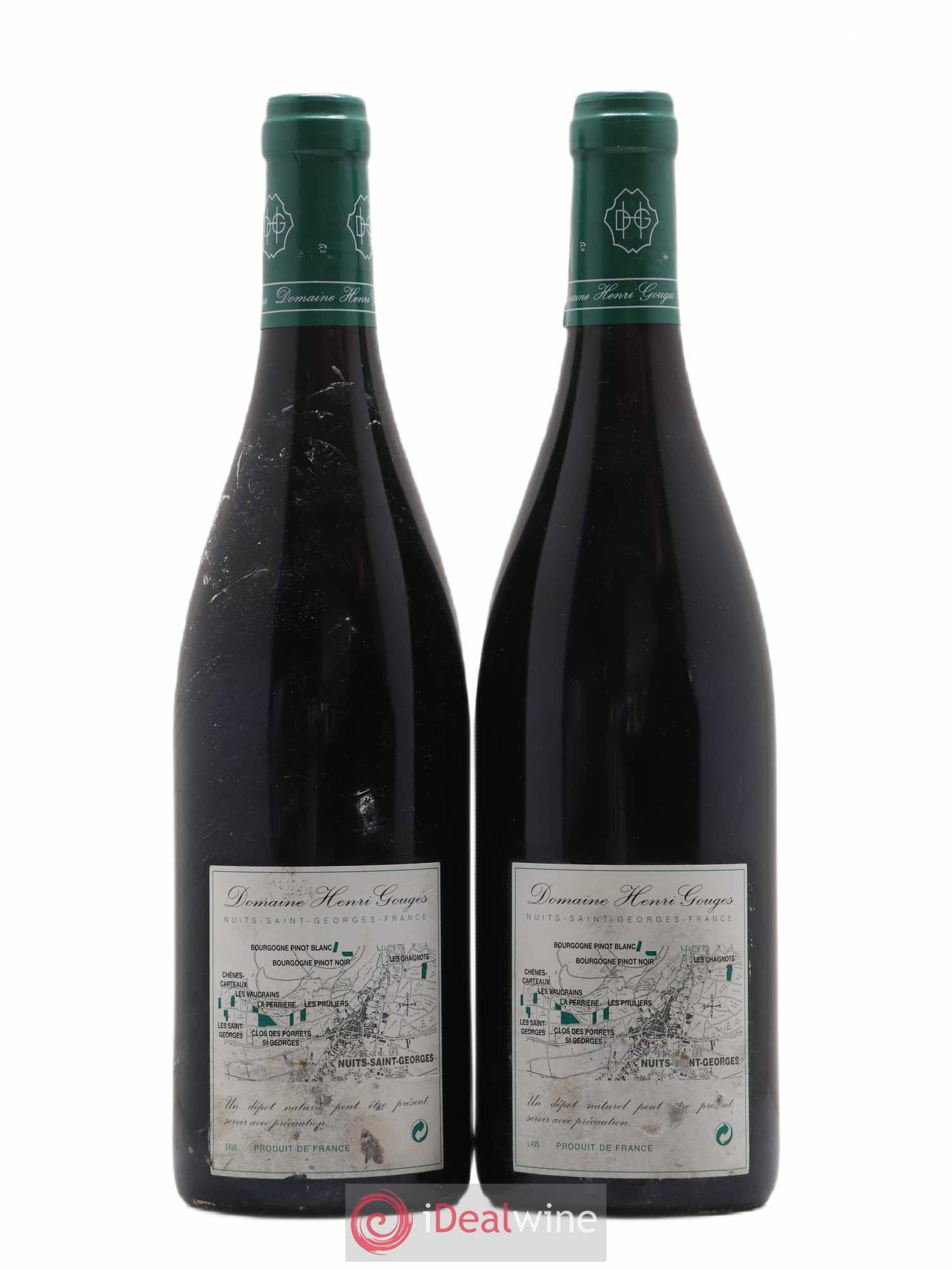 Nuits-Saint-Georges 1er Cru Les Saints Georges Henri Gouges 1999 - Lot de 2 bouteilles - 1