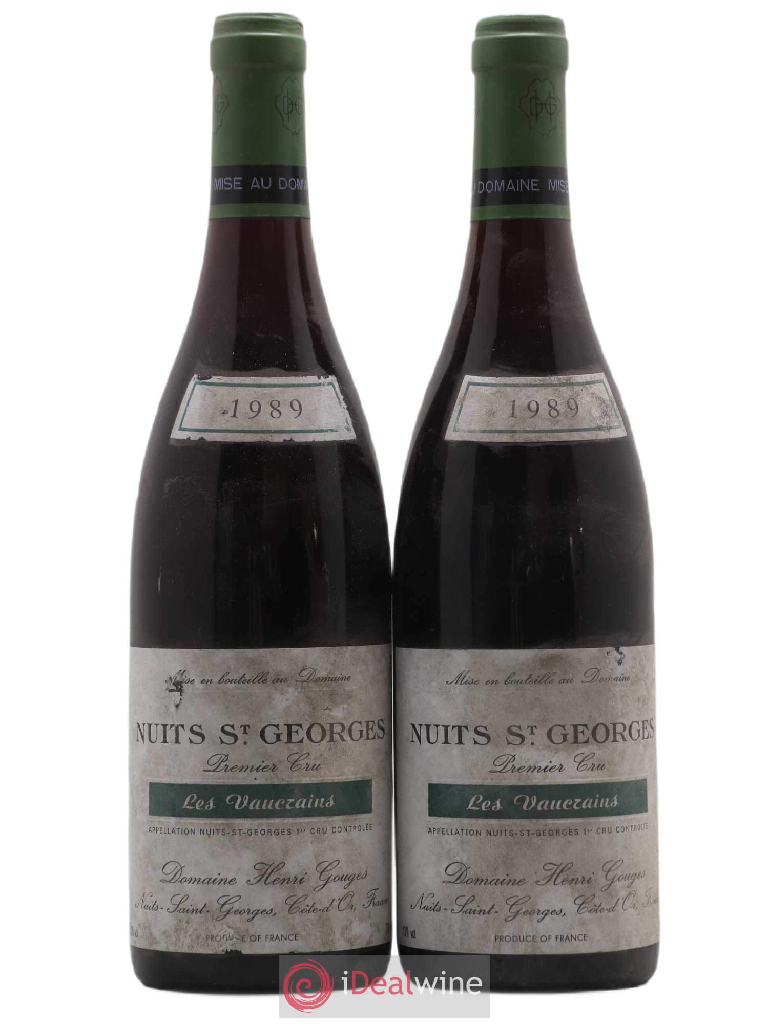 Nuits-Saint-Georges 1er Cru Les Vaucrains Henri Gouges 1989 - Posten von 2 Flaschen - 0