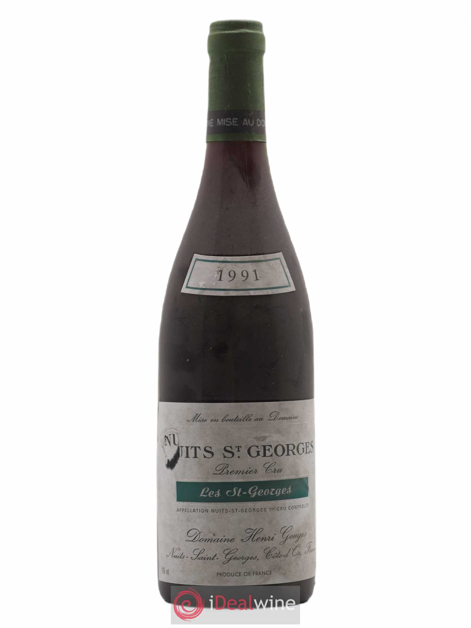 Nuits-Saint-Georges 1er Cru Les Saints Georges Henri Gouges 1991 - Posten von 1 Flasche - 0