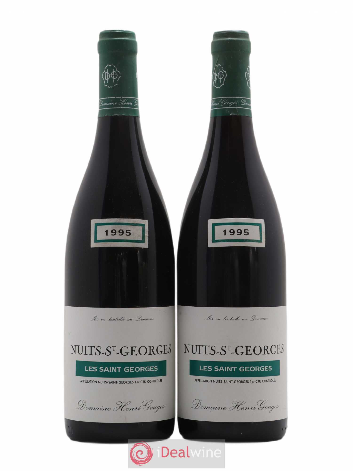 Nuits-Saint-Georges 1er Cru Les Saints Georges Henri Gouges 1995 - Lot de 2 bouteilles - 0