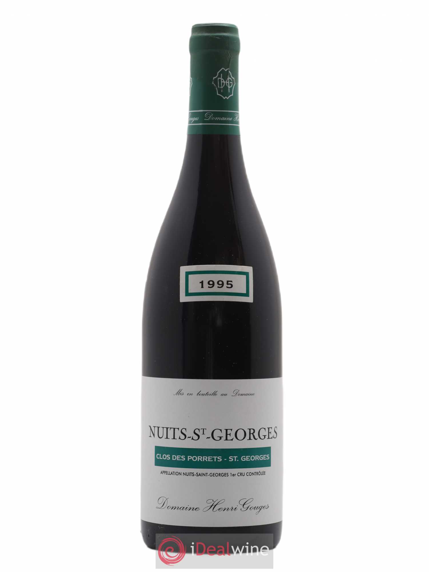Nuits-Saint-Georges 1er Cru Clos des Porrets St Georges Henri Gouges 1995 - Lot de 1 bouteille - 0