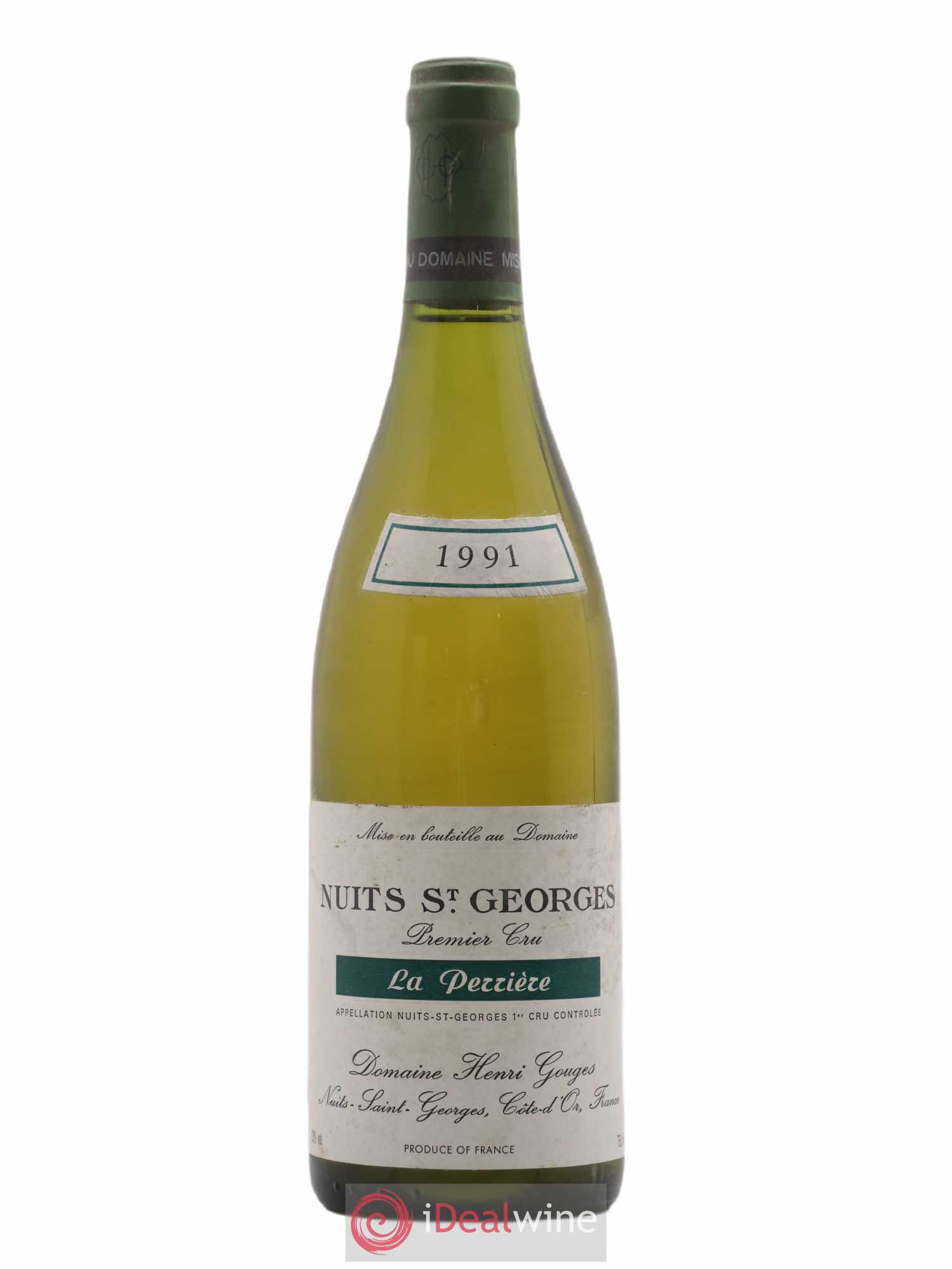 Nuits-Saint-Georges 1er Cru La Perrière Henri Gouges 1991 - Lot de 1 bouteille - 0