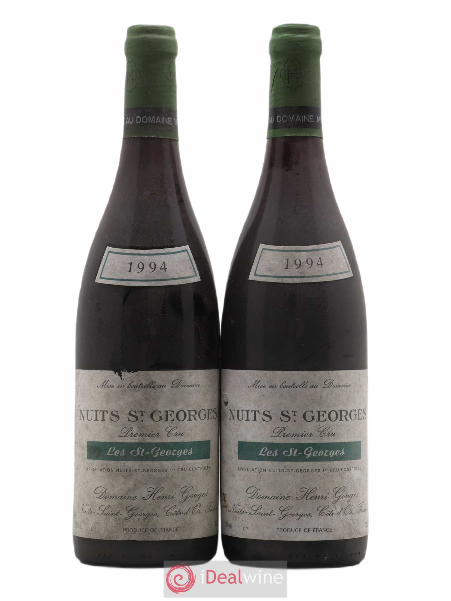 Nuits-Saint-Georges 1er Cru Les Saints Georges Henri Gouges 1994 - Lot of 2 bottles - 0