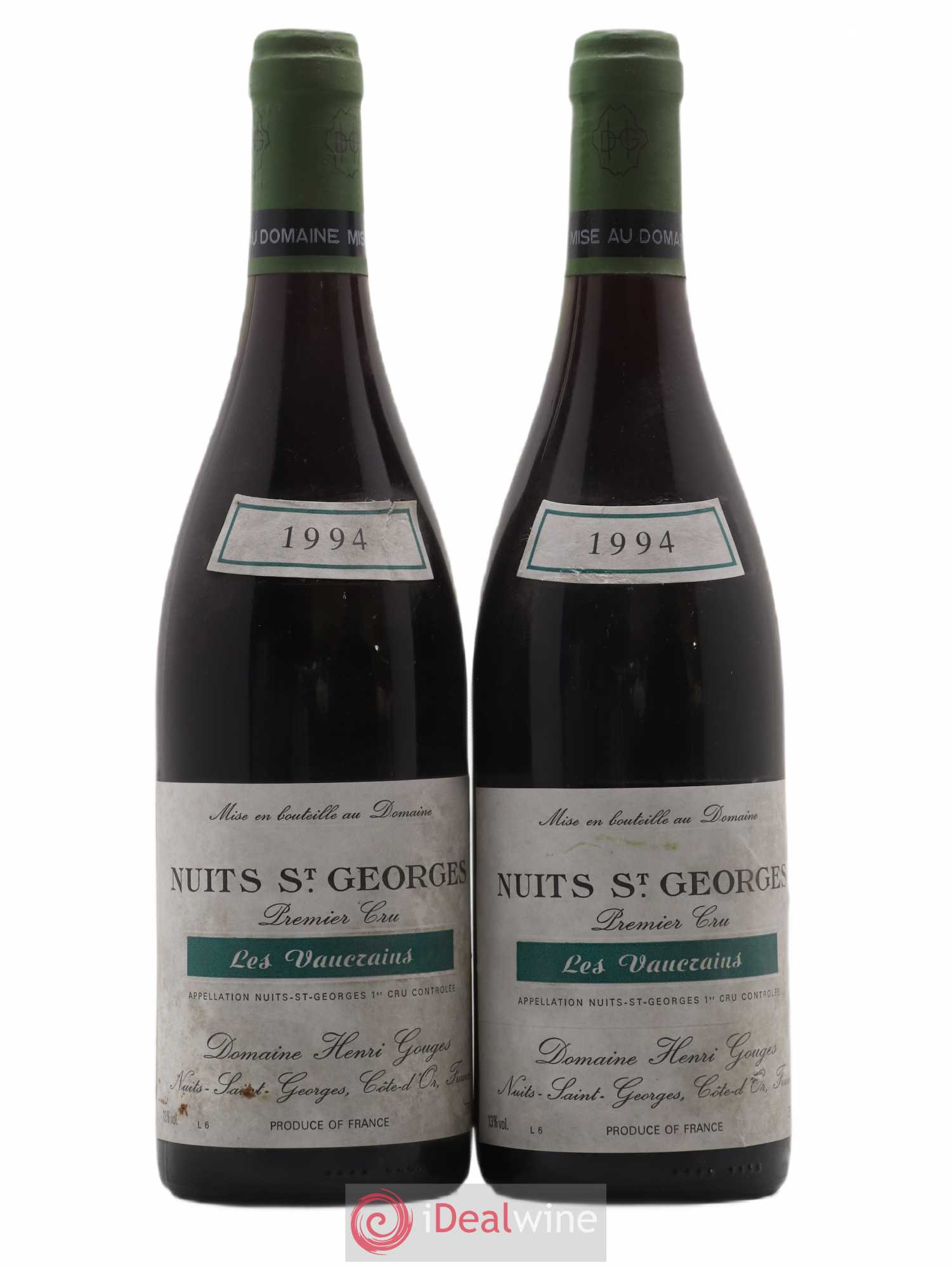Nuits-Saint-Georges 1er Cru Les Vaucrains Henri Gouges 1994 - Posten von 2 Flaschen - 0