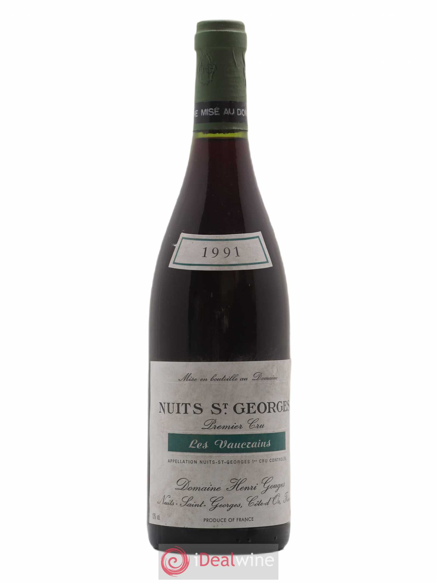 Nuits-Saint-Georges 1er Cru Les Vaucrains Henri Gouges 1991 - Lot de 1 bouteille - 0
