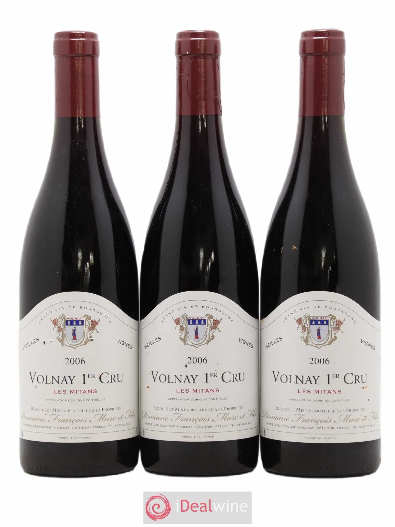 Volnay 1er Cru 2006 - Posten von 3 Flaschen - 0