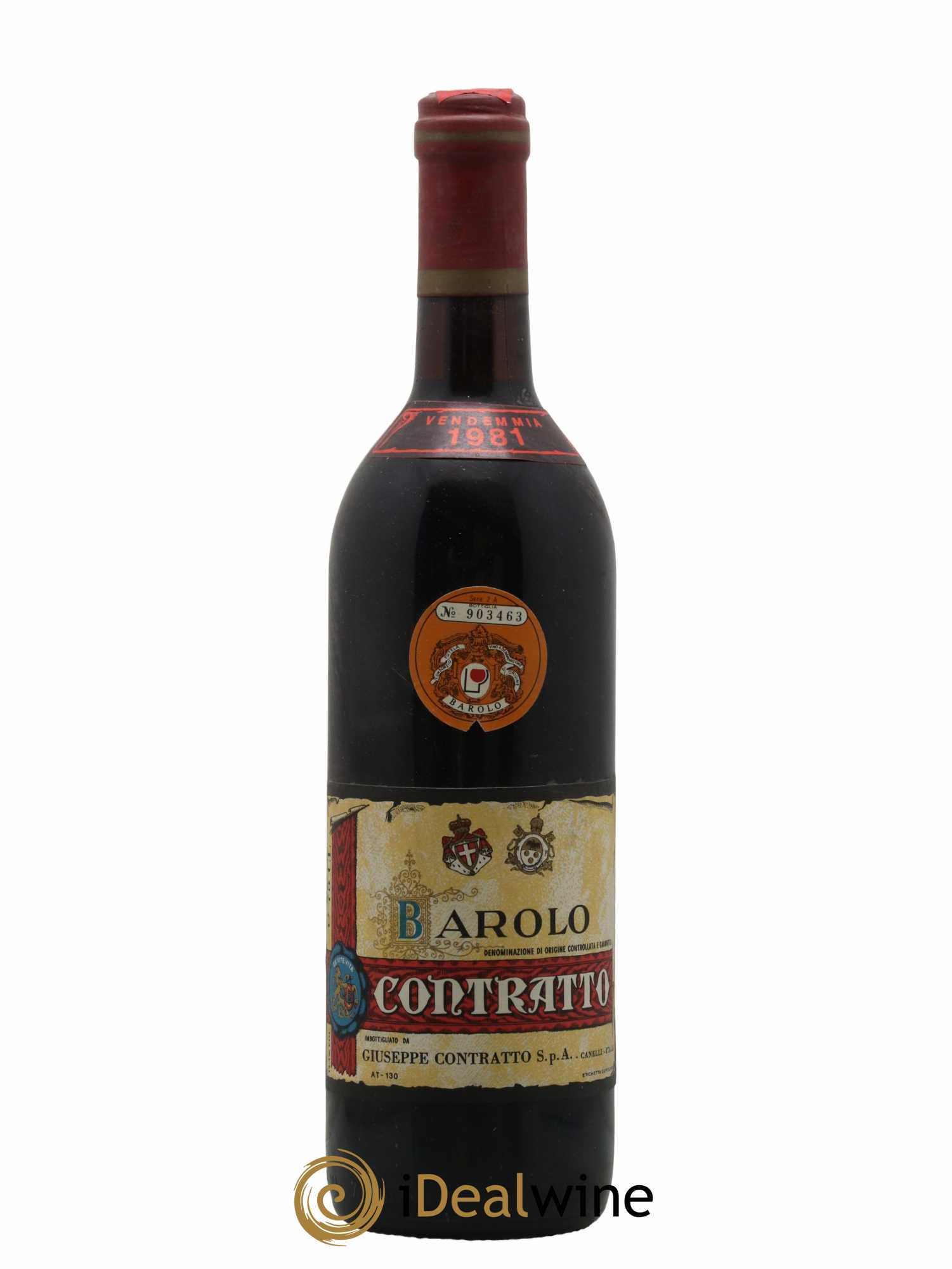 Barolo Contratto Giuseppe Contratto 1981 - Lot de 1 bouteille - 0