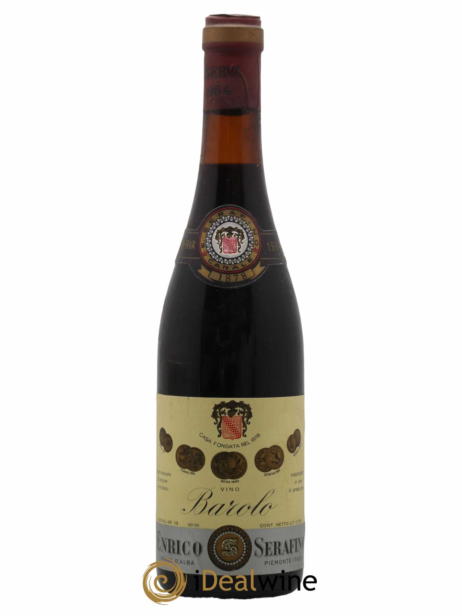 Barolo Riserva Enrico Serafino 1964 - Lot de 1 bouteille - 0