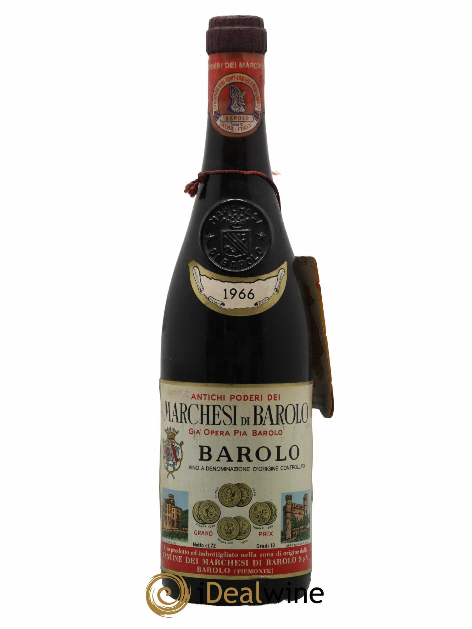 Barolo Marchesi Di Barolo 1966 - Lot de 1 bouteille - 0