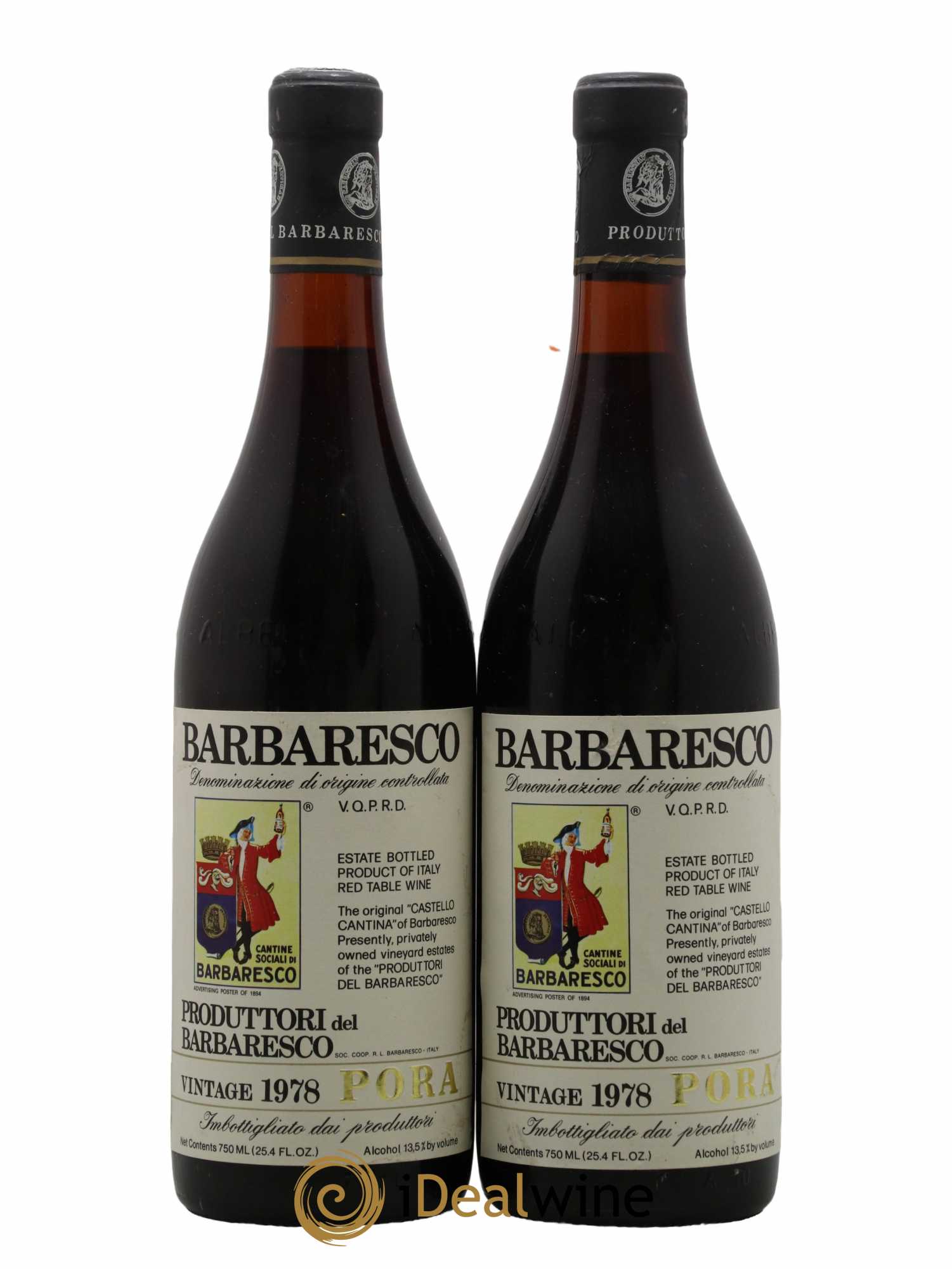 Barbaresco DOCG Riserva Pora Produttori Del Barbaresco 1978 - Lotto di 2 bottiglie - 0