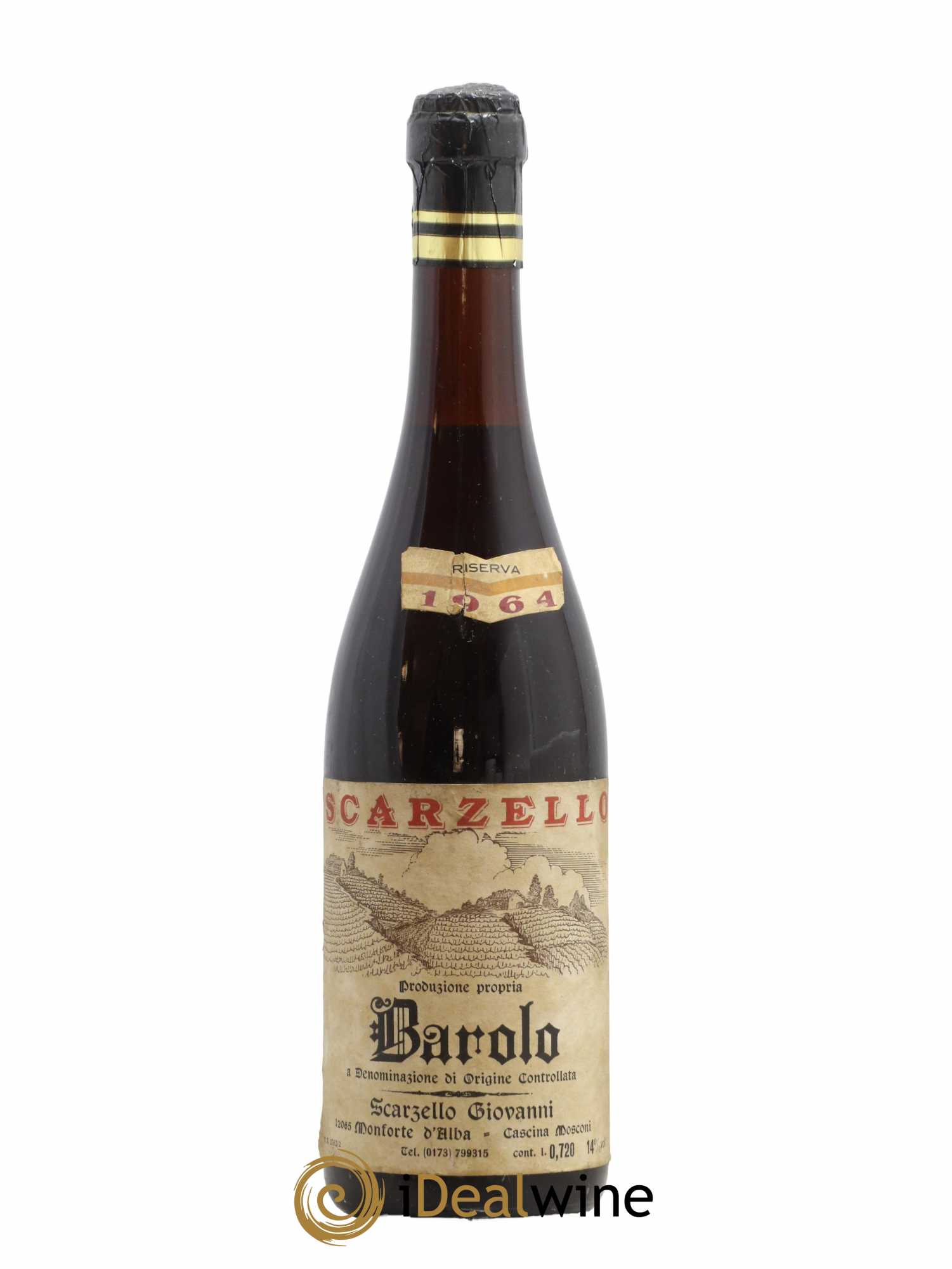 Barolo Riserva Scarzello 1964 - Lot de 1 bouteille - 0