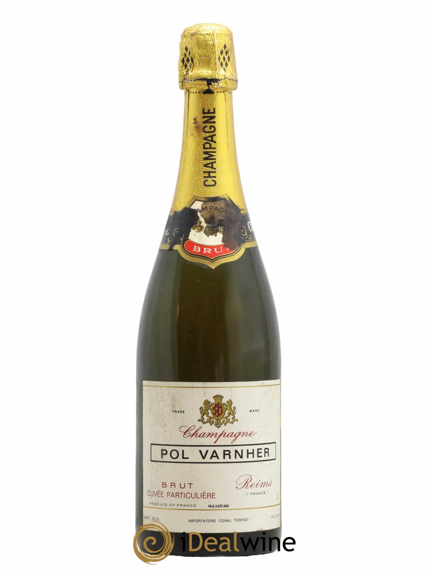 Champagne Cuvée Particulière Domaine Pol Varnher - Lot de 1 bouteille - 0