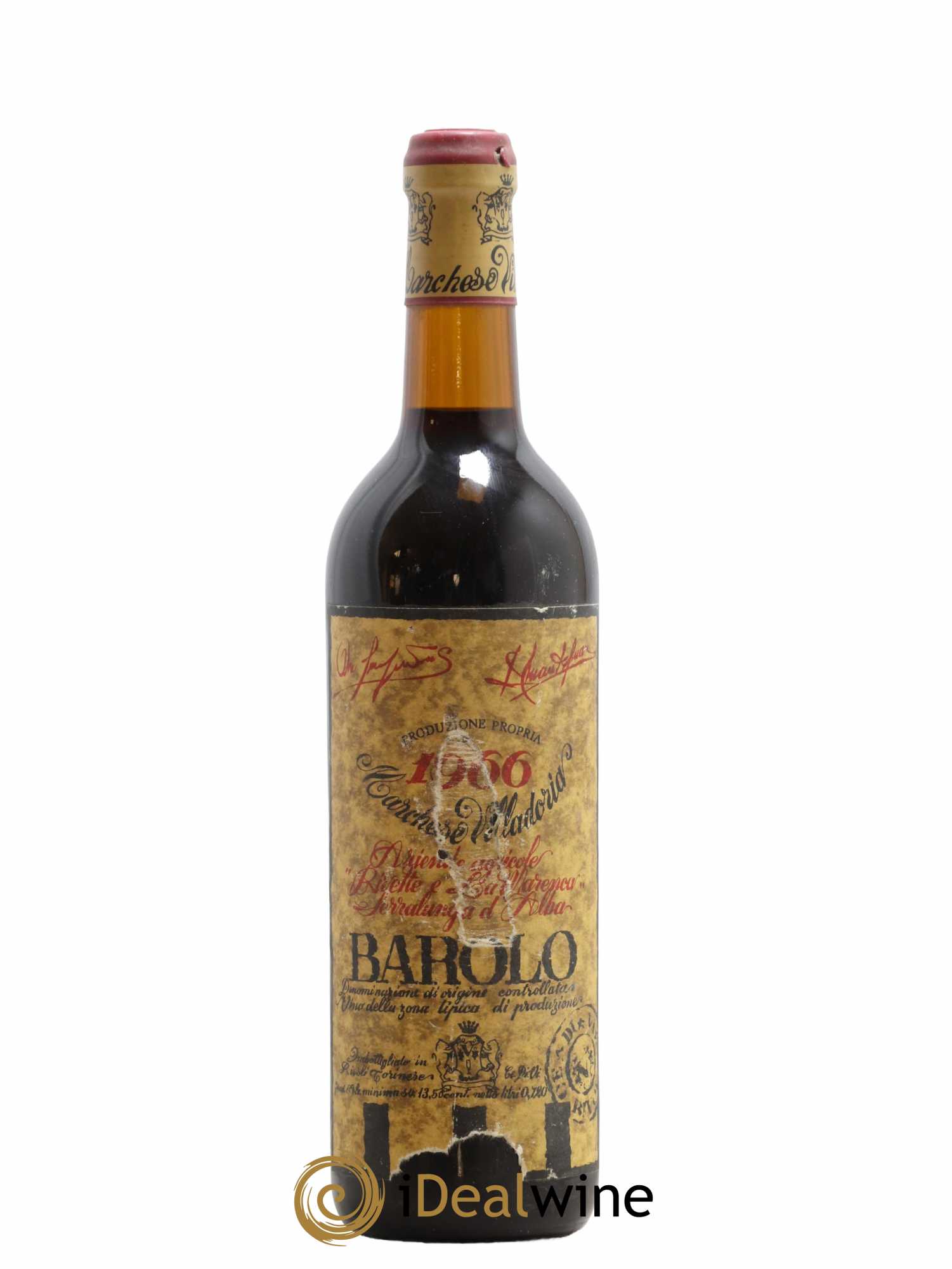 Barolo DOCG Marchese Villadoria 1966 - Lotto di 1 bottiglia - 0
