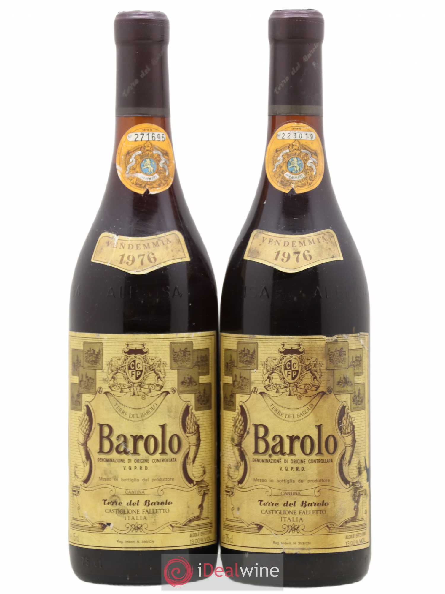 Barolo Terre Del Barolo 1976 - Lot de 2 bouteilles - 0