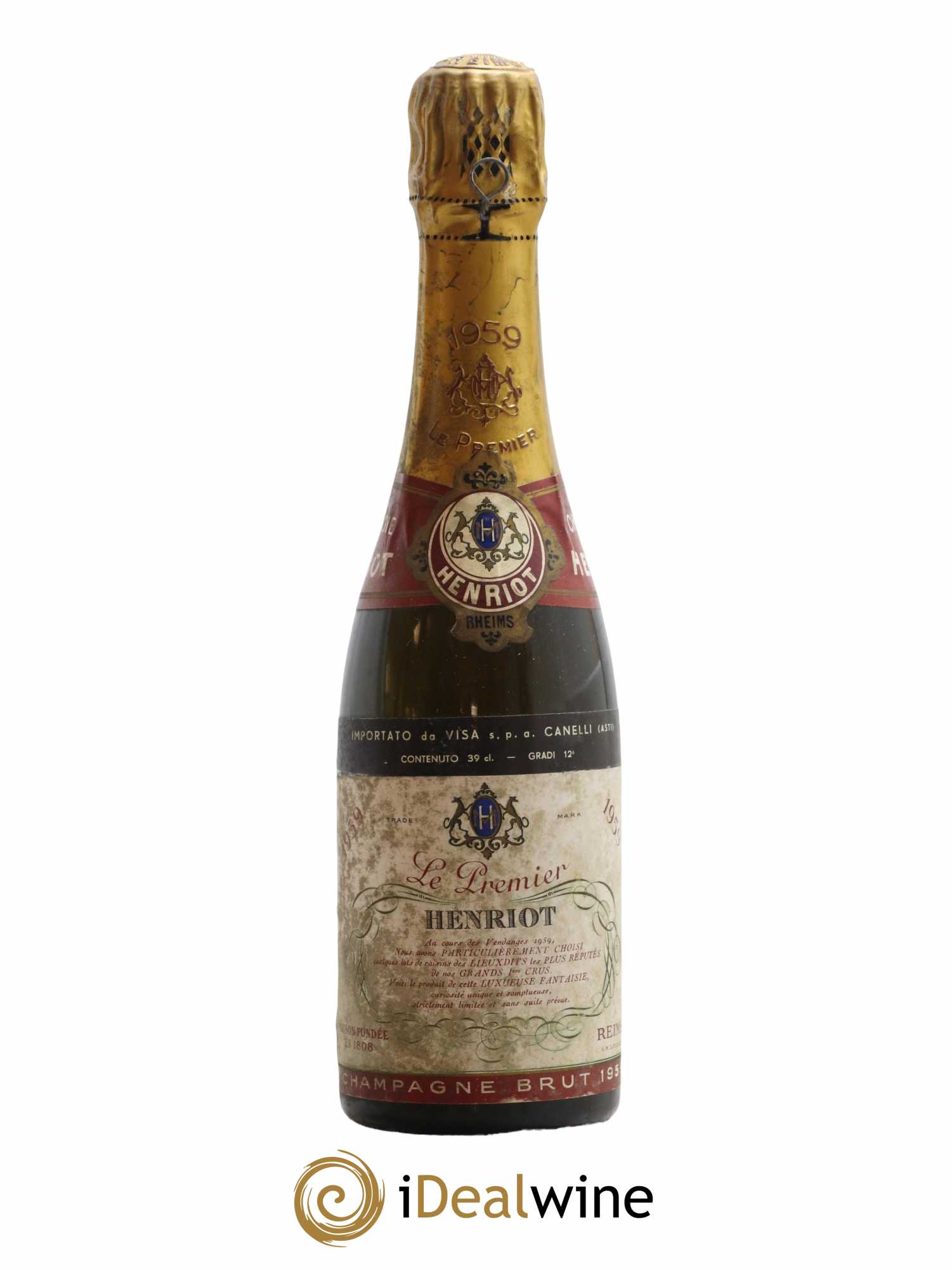 Brut Millésimé Henriot 1959 - Lot de 1 demi bouteille - 0