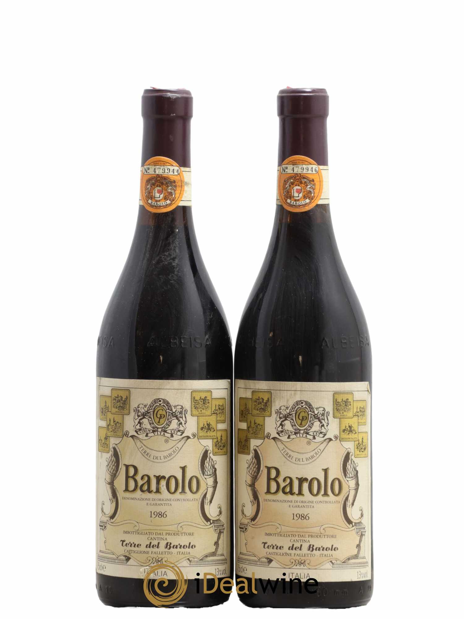 Barolo Terre del Barolo 1986 - Lot de 2 bouteilles - 0