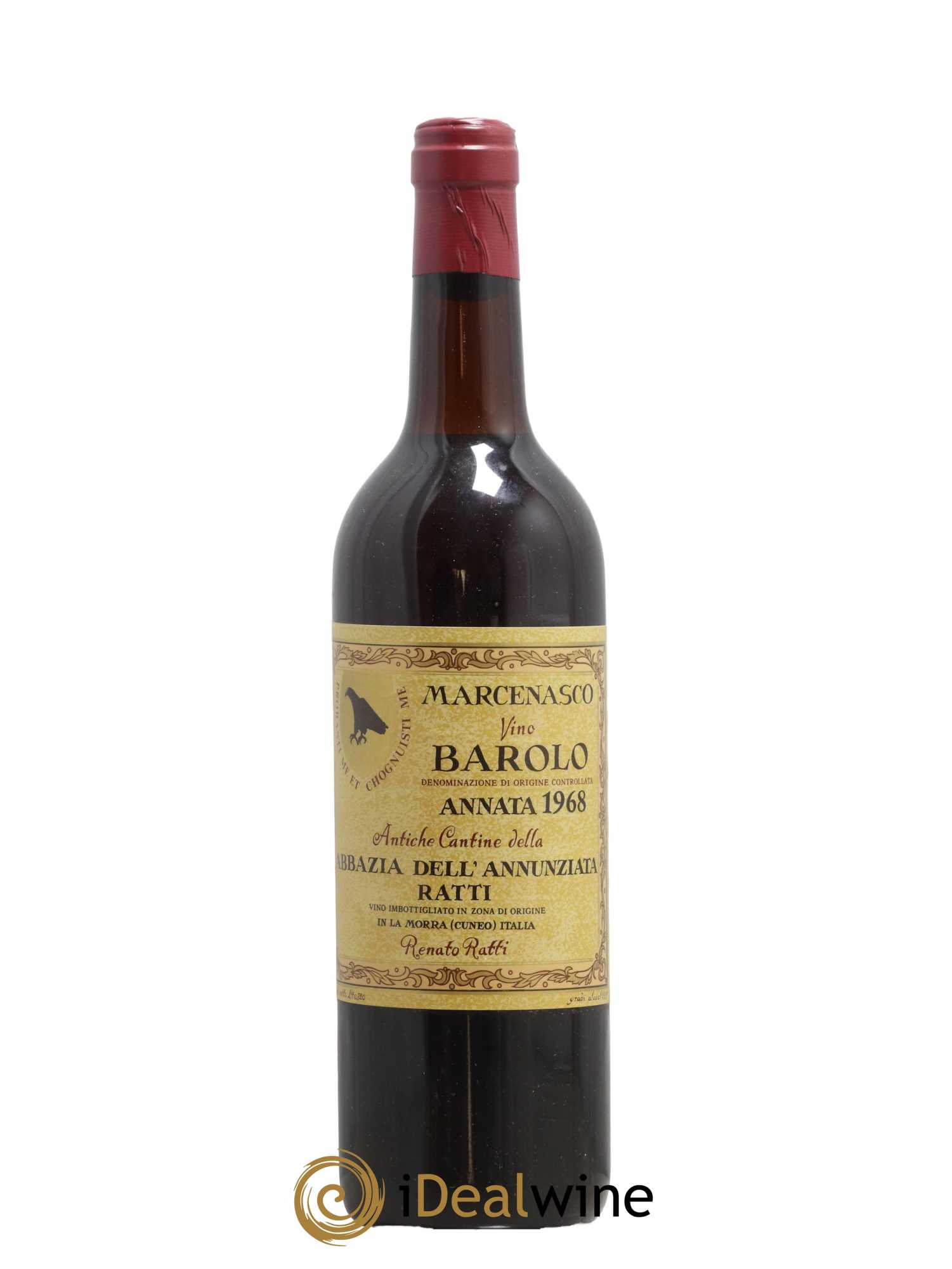Barolo Abbazia Dell'Annunziata Marcenasco Renato Ratti 1968 - Lot de 1 bouteille - 0