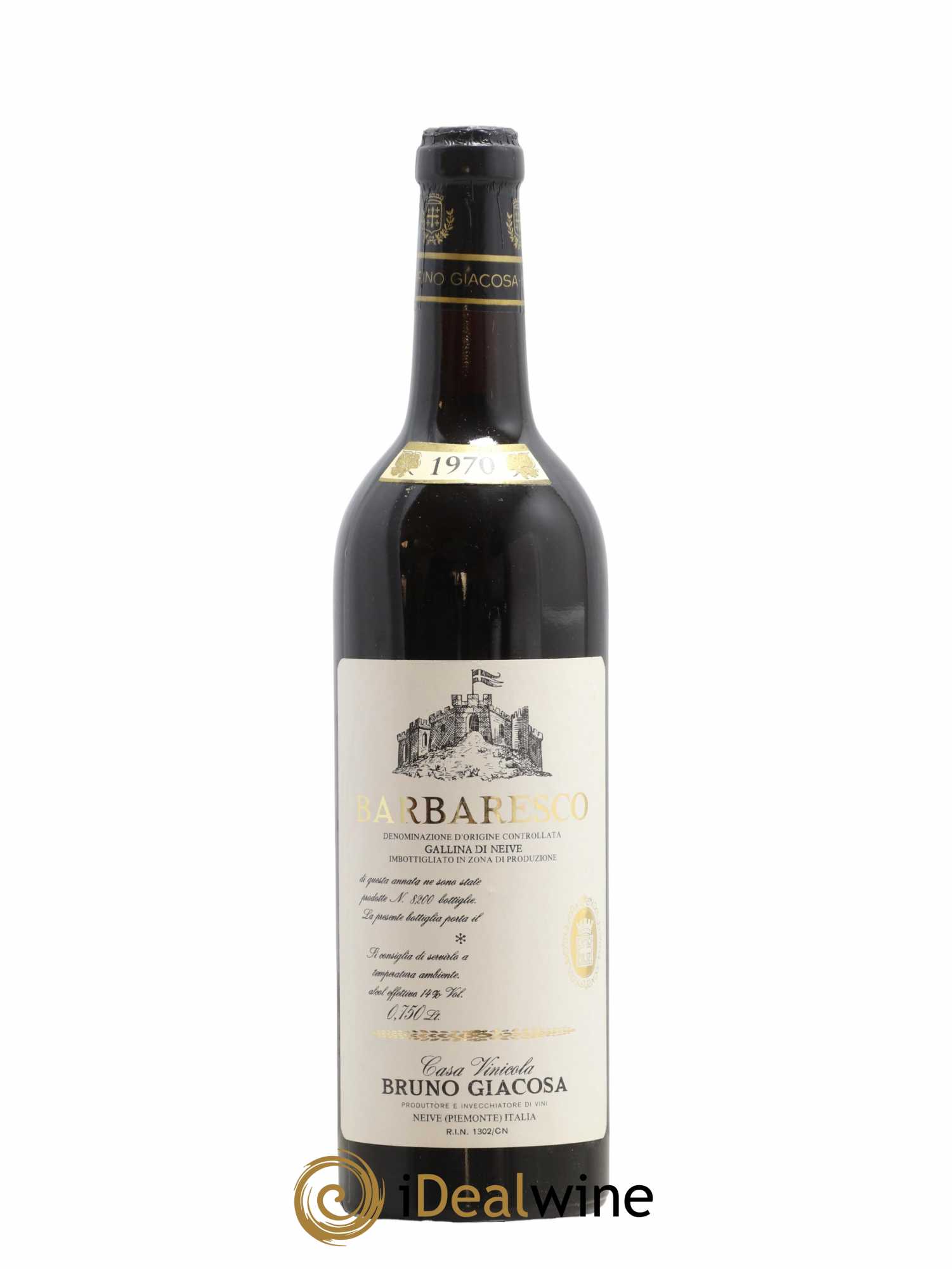 Barbaresco DOCG Gallina di Neive Falletto - Bruno Giacosa 1970 - Lot de 1 bouteille - 0