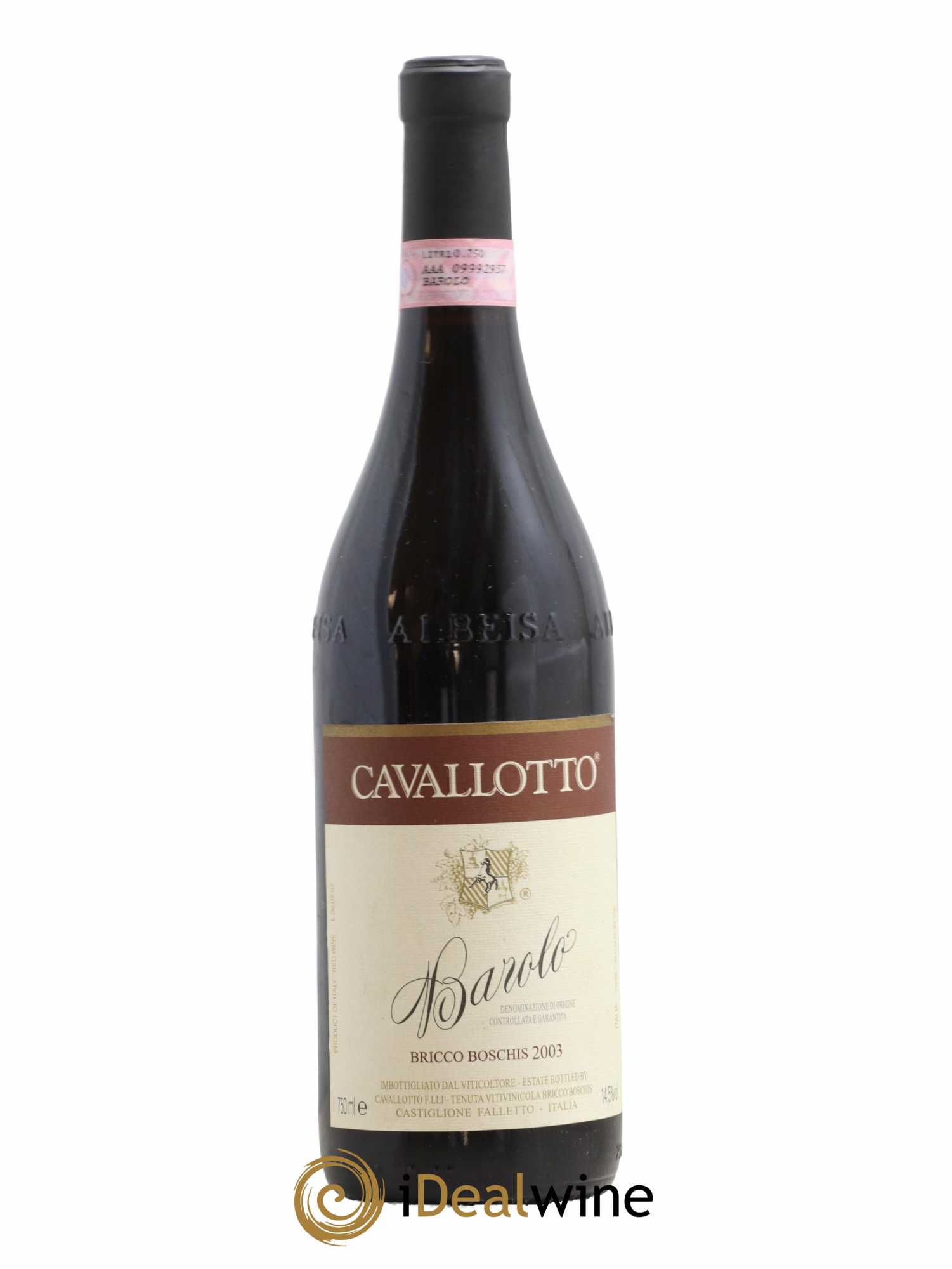 Barolo DOCG Bricco Boschis Cavallotto 2003 - Lot de 1 bouteille - 0