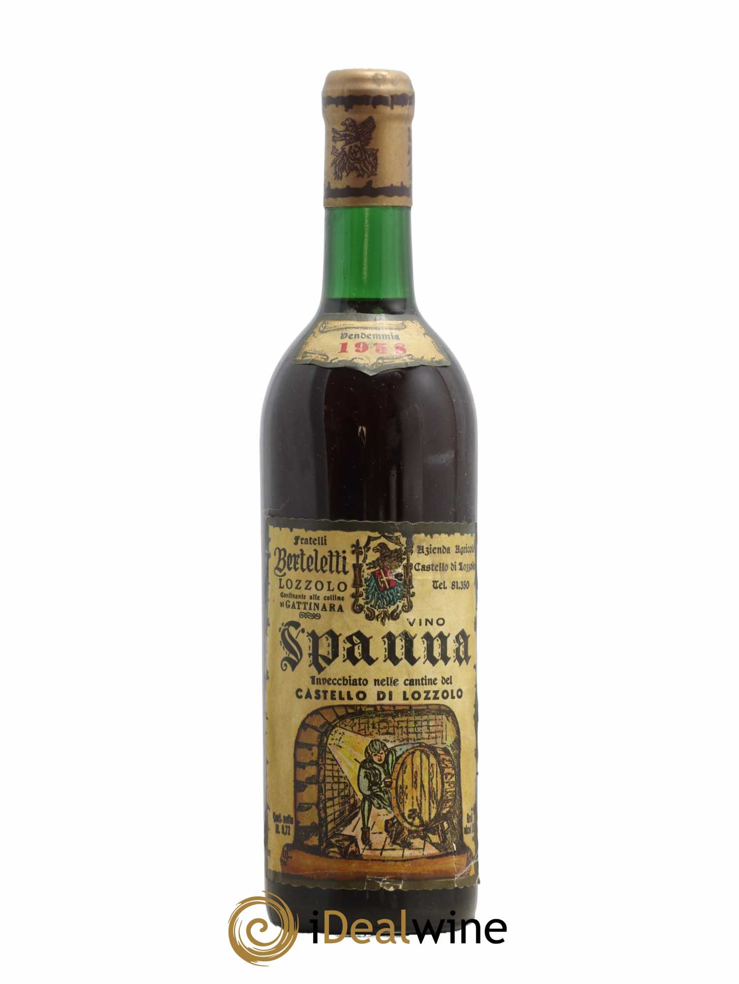 Italie Spanna Berteletti Catello di Lozzolo 1958 - Lot de 1 bouteille - 0