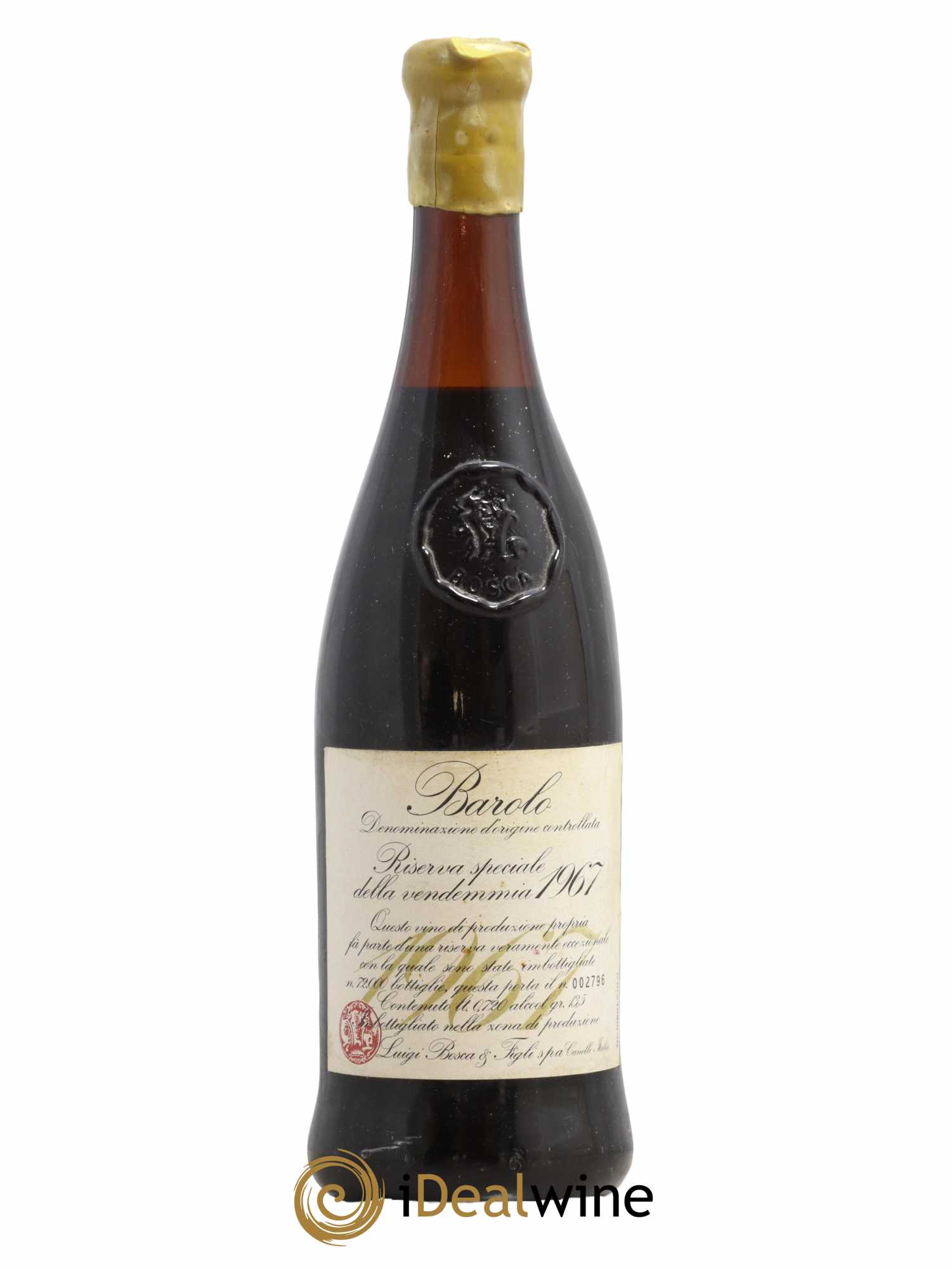 Barolo Riserva Speciale Luigi Bosca 1967 - Lot de 1 bouteille - 0
