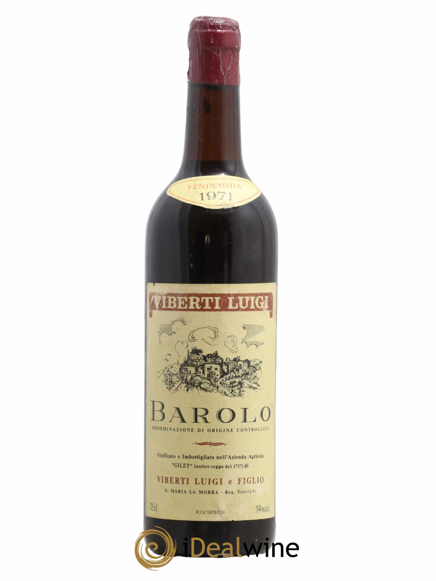 Barolo Viberti Luigi 1971 - Lot de 1 bouteille - 0