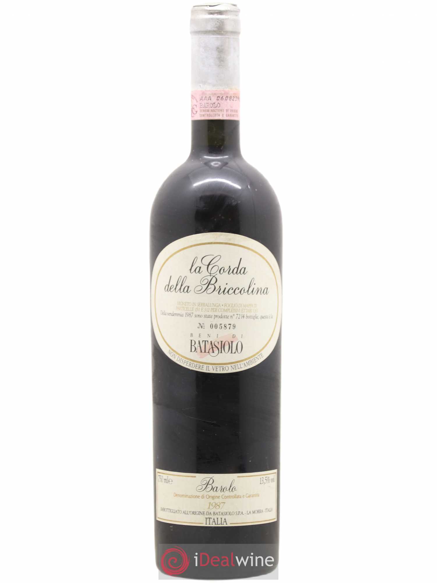 Barolo Corda Della Briccolina Beni di Batasiolo 1987 - Posten von 1 Flasche - 0