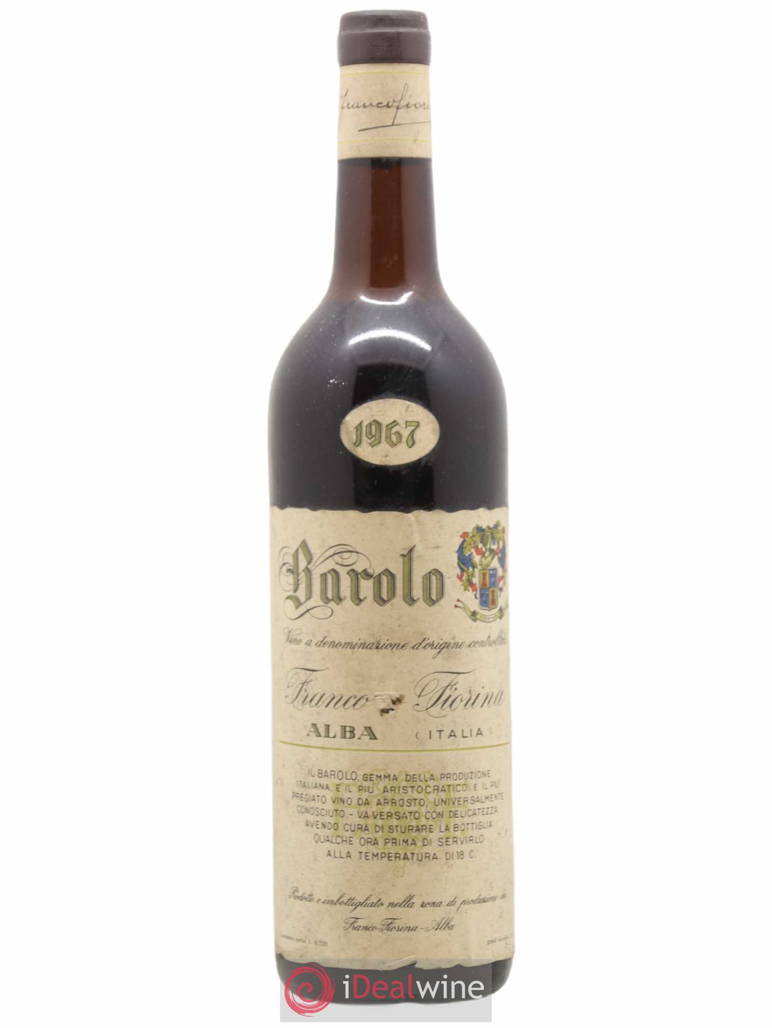 Barolo Franco Fiorina 1967 - Lot de 1 bouteille - 0