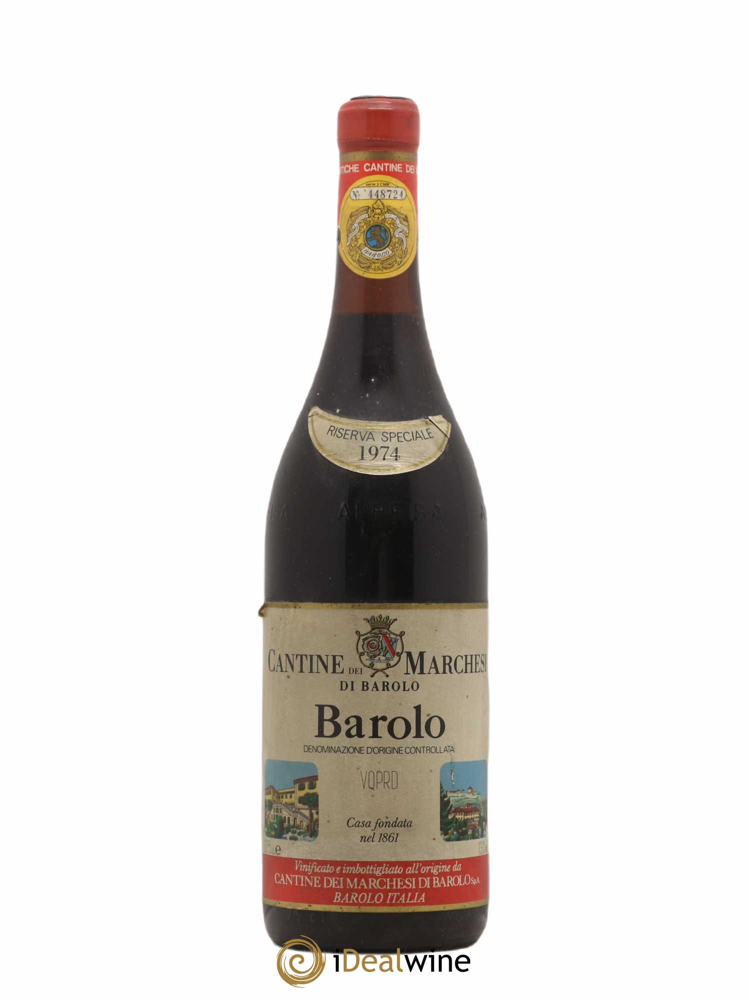 Barolo Riserva Speciale Marchesi di Barolo 1974 - Posten von 1 Flasche - 0