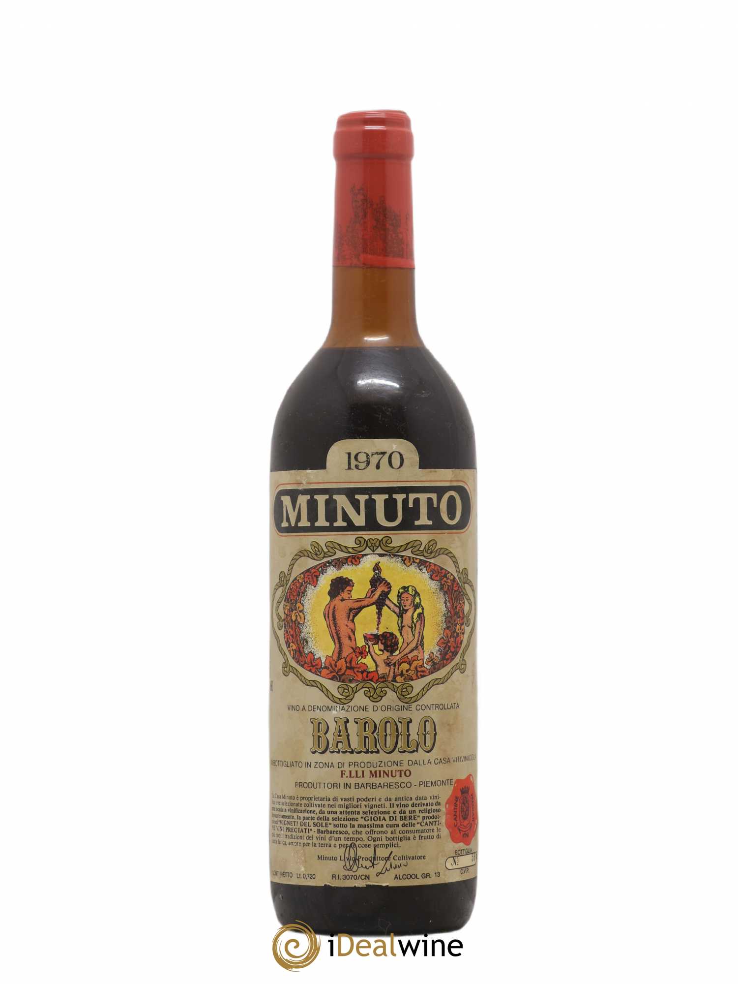 Barolo Fratelli Minuto 1970 - Lot de 1 bouteille - 0
