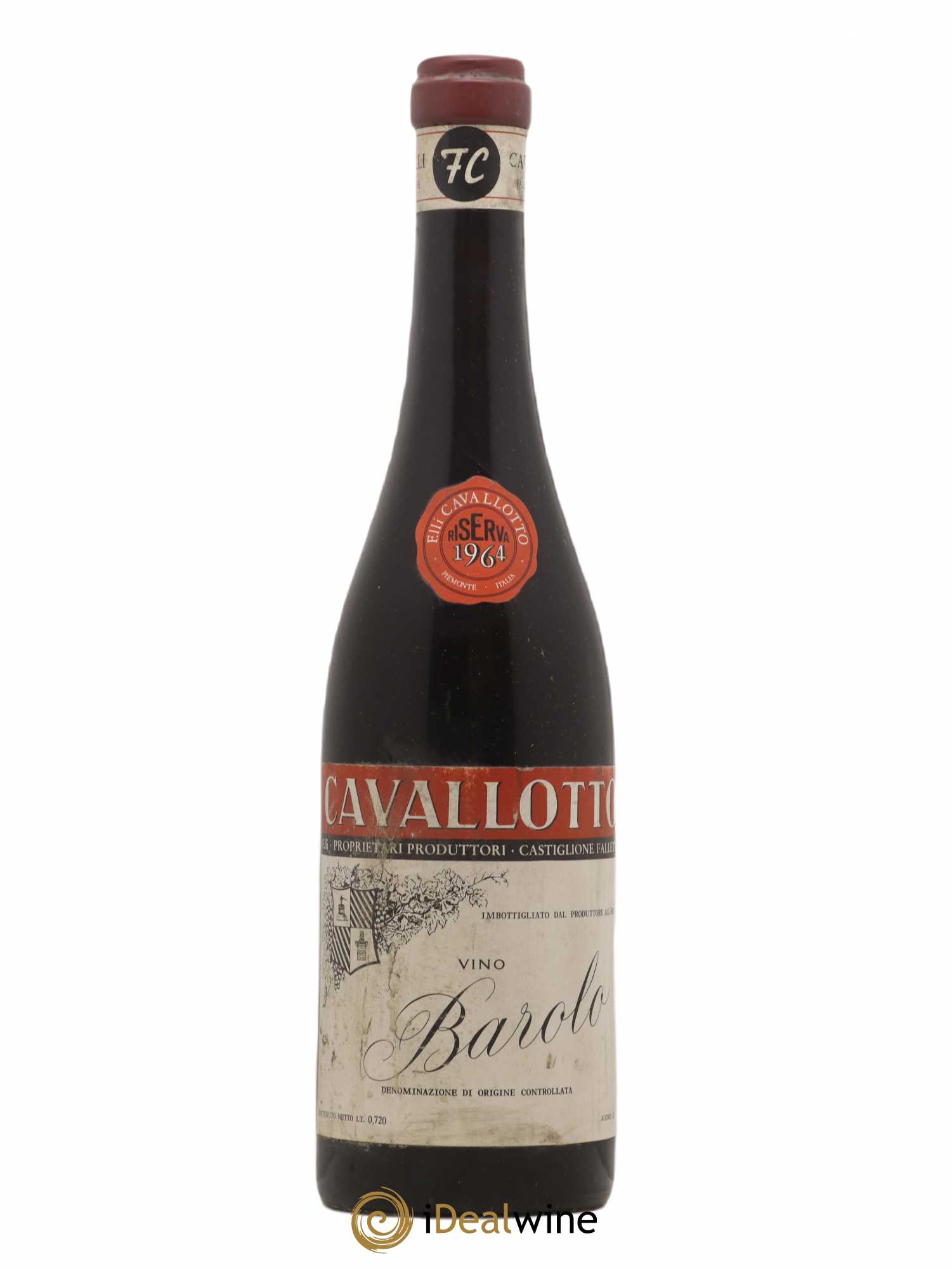 Barolo Riserva Cavalotto 1964 - Lot de 1 bouteille - 0