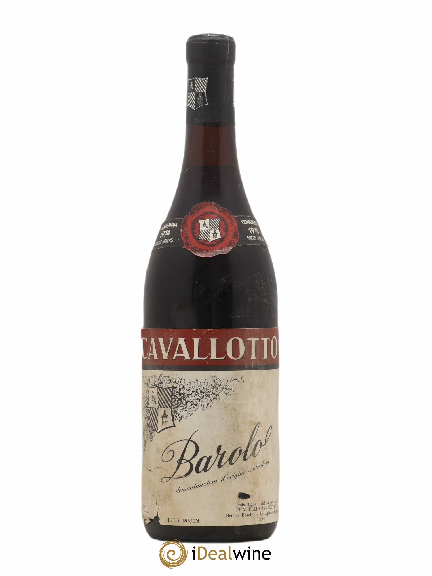 Barolo Bricco Boschis Cavalotto 1974 - Posten von 1 Flasche - 0