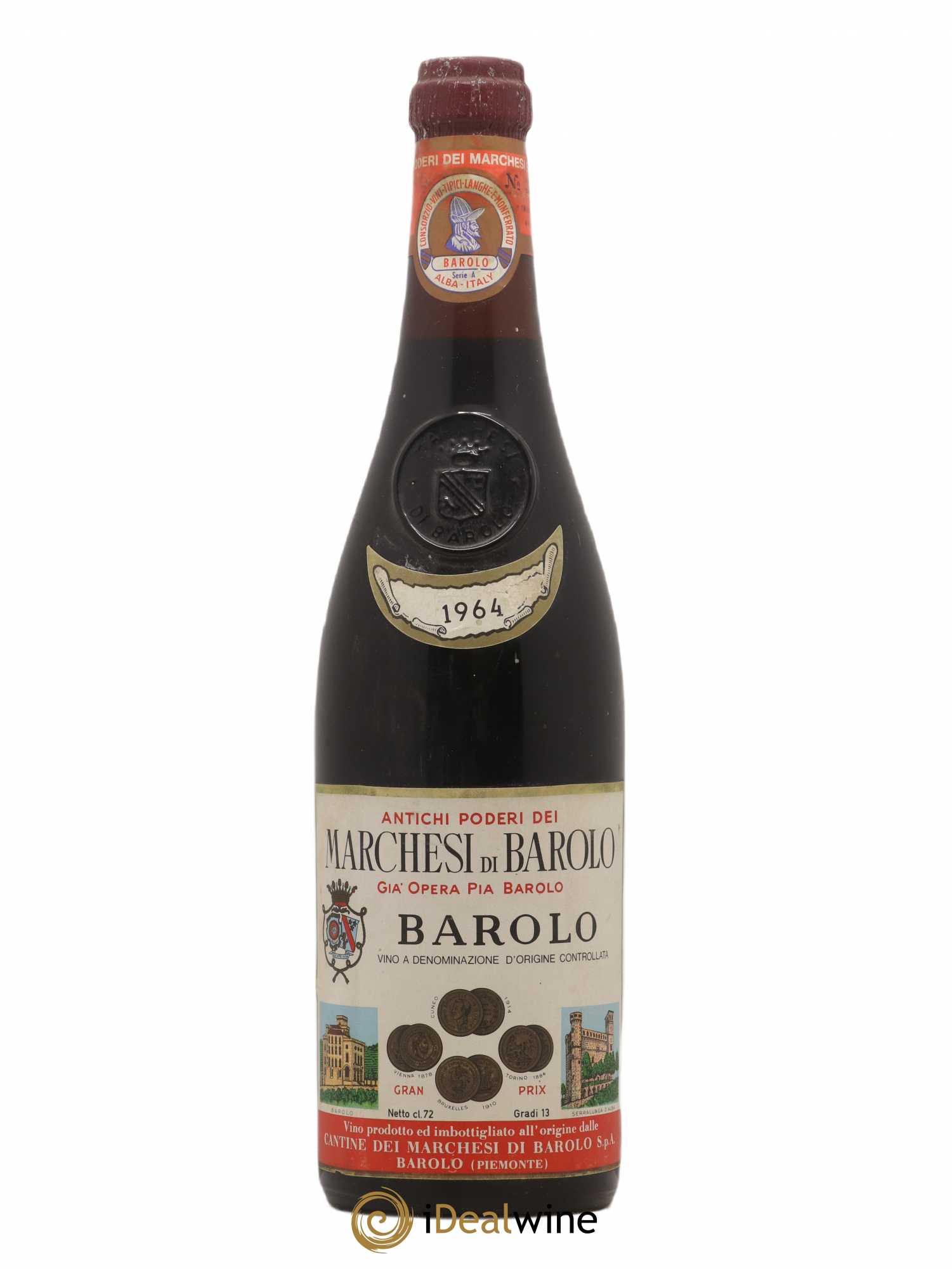 Barolo Marchesi Di Barolo 1964 - Lot de 1 bouteille - 0