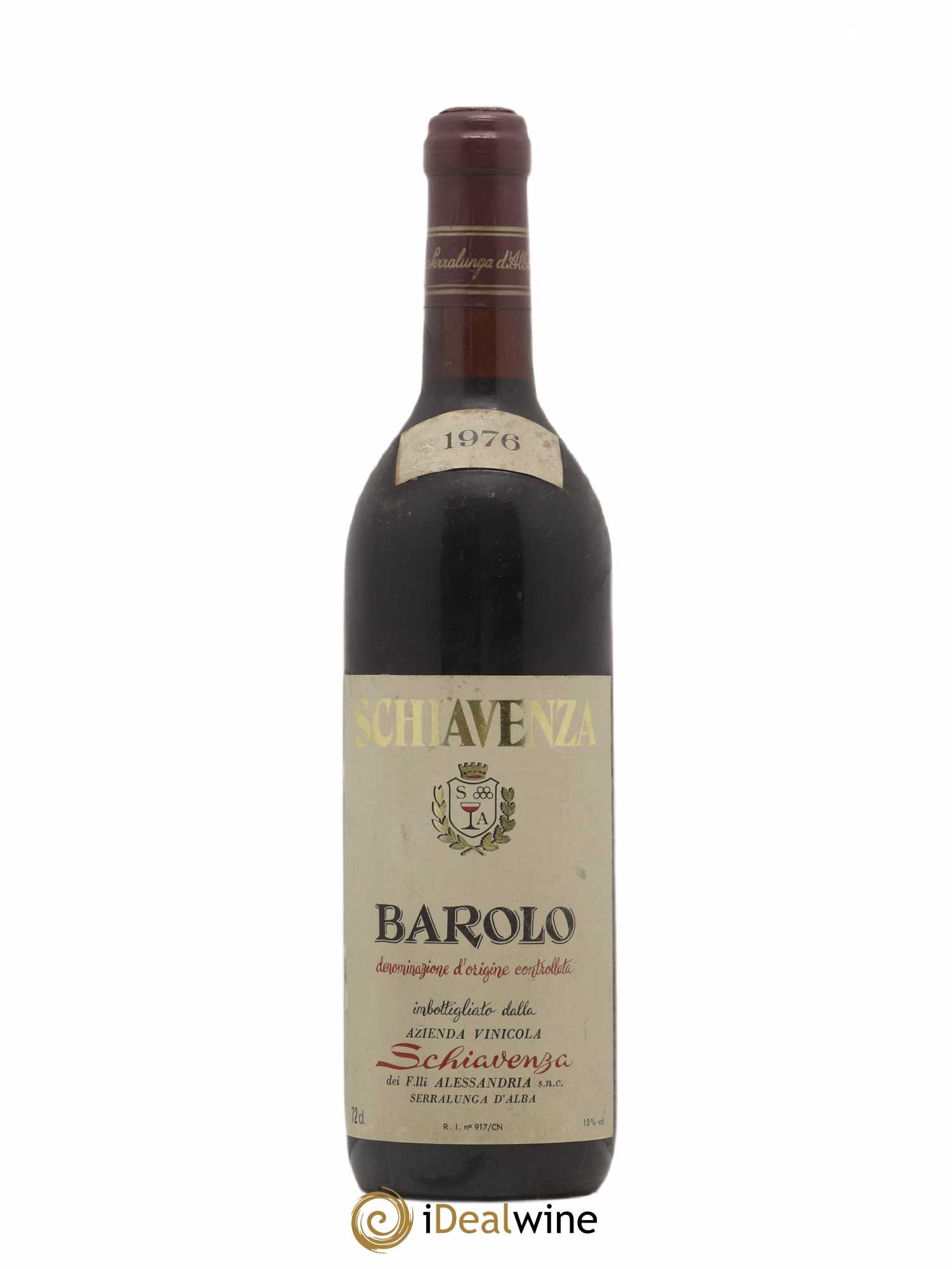 Barolo Schiavenza 1976 - Lot de 1 bouteille - 0
