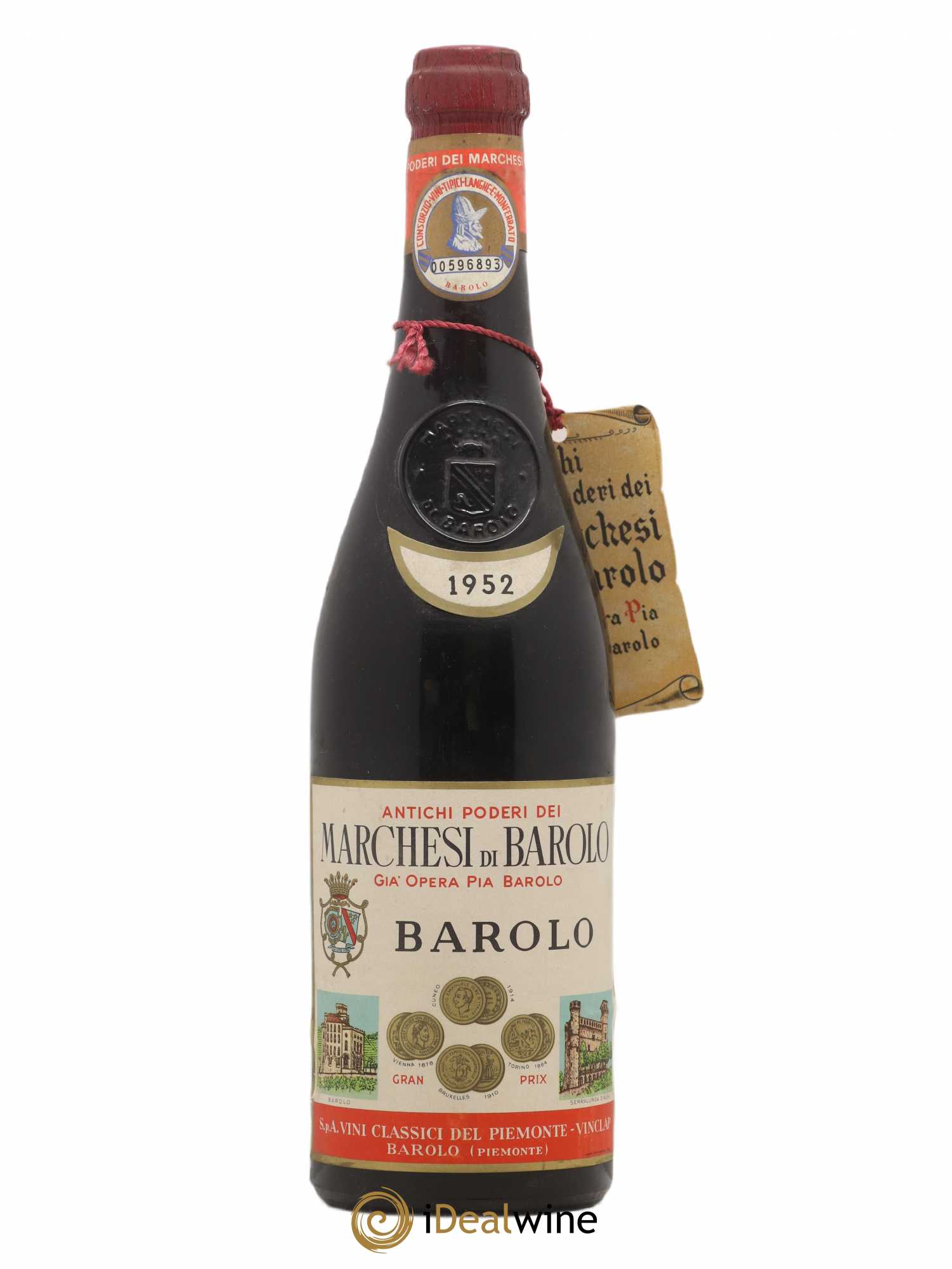 Barolo Marchesi Di Barolo 1952 - Lot de 1 bouteille - 0