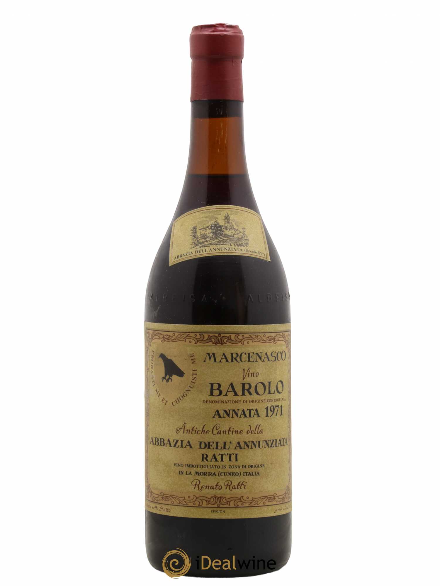 Barolo Renato Ratti Abbazia Dell'Annunziata 1971 - Posten von 1 Flasche - 0