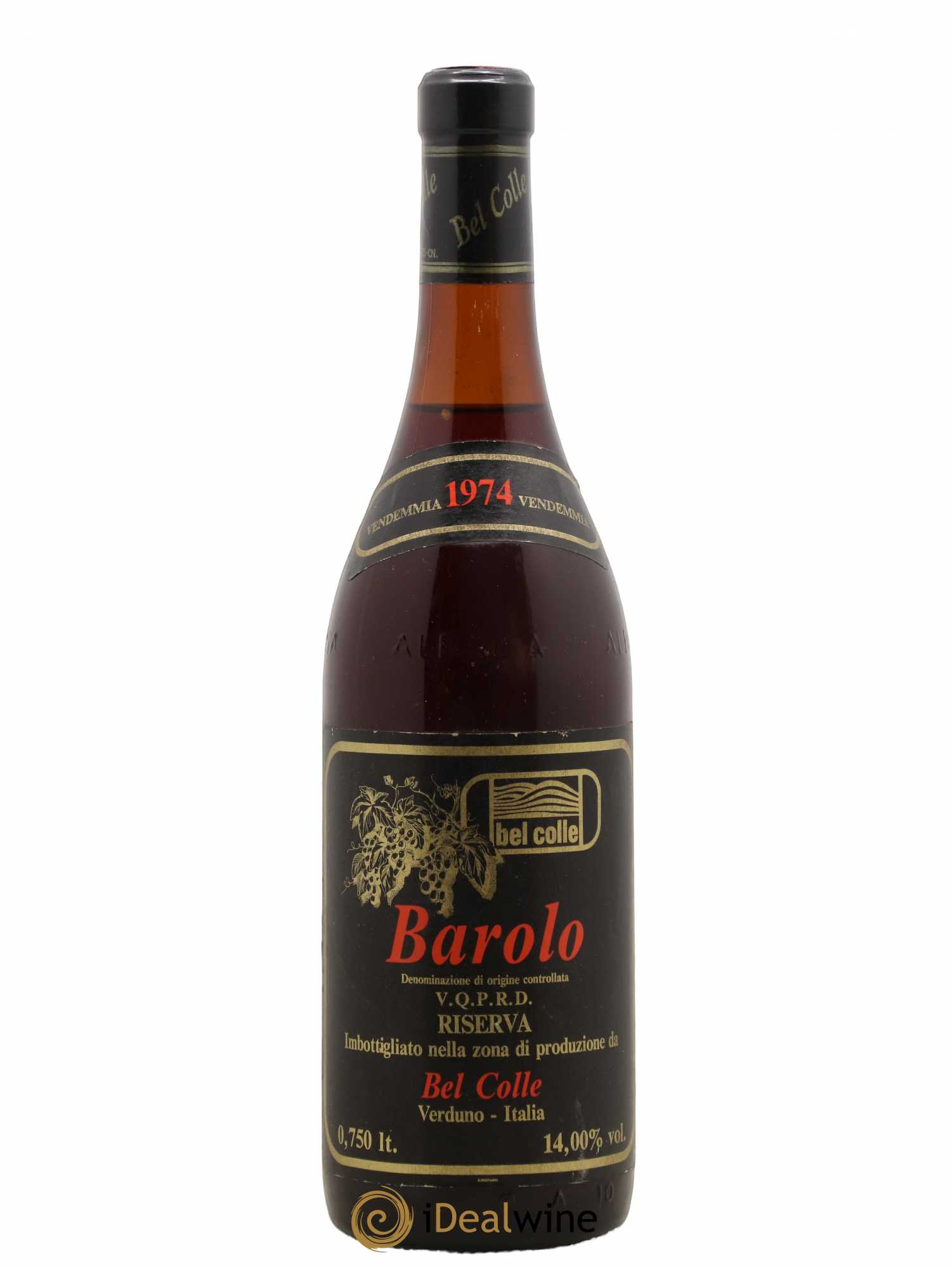 Barolo Bel Colle Riserva 1974 - Lot of 1 bottle - 0