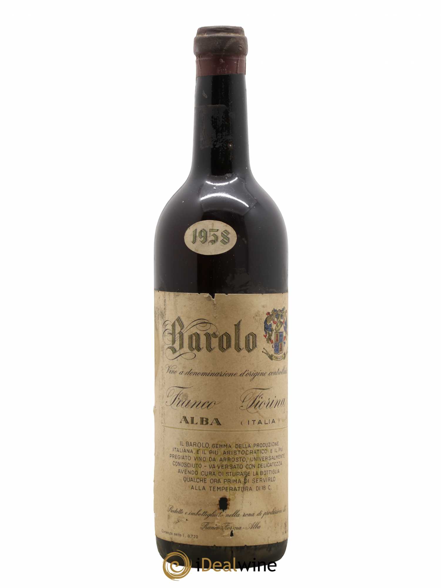 Barolo Franco Fiorina 1958 - Lot de 1 bouteille - 0