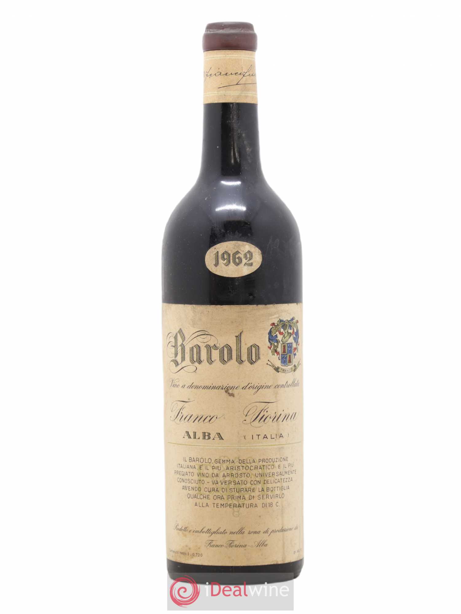 Barolo Franco Fiorina 1962 - Lot de 1 bouteille - 0