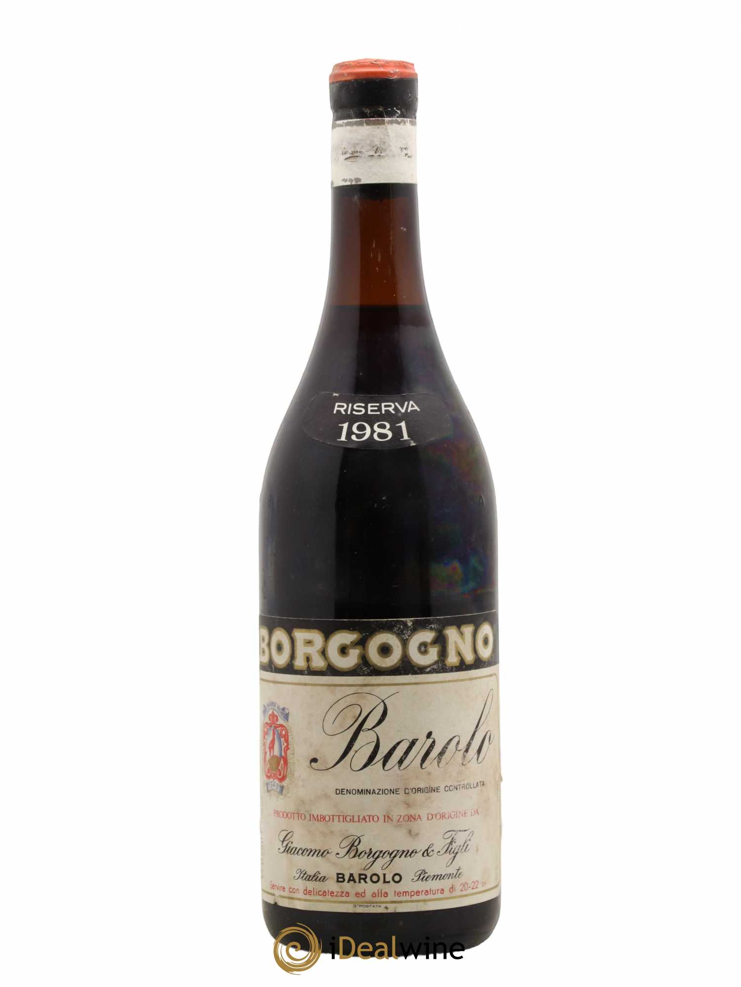 Barolo Borgogno Giacomo Riserva 1981 - Lot de 1 bouteille - 0